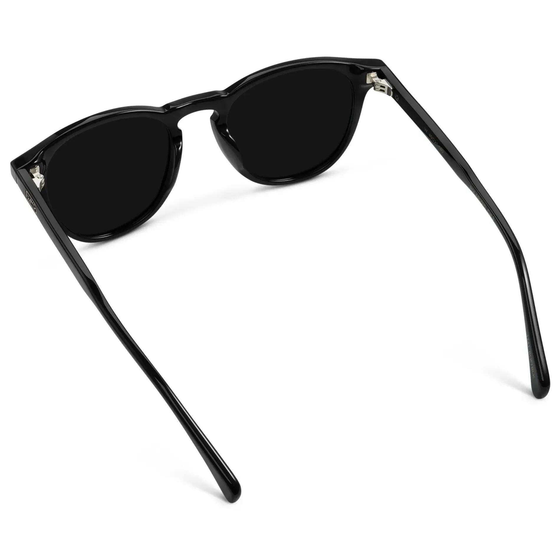 CAMERON Men's Round Polarised Sunglasses l Triple Black - WMP Eyewear - Image 5