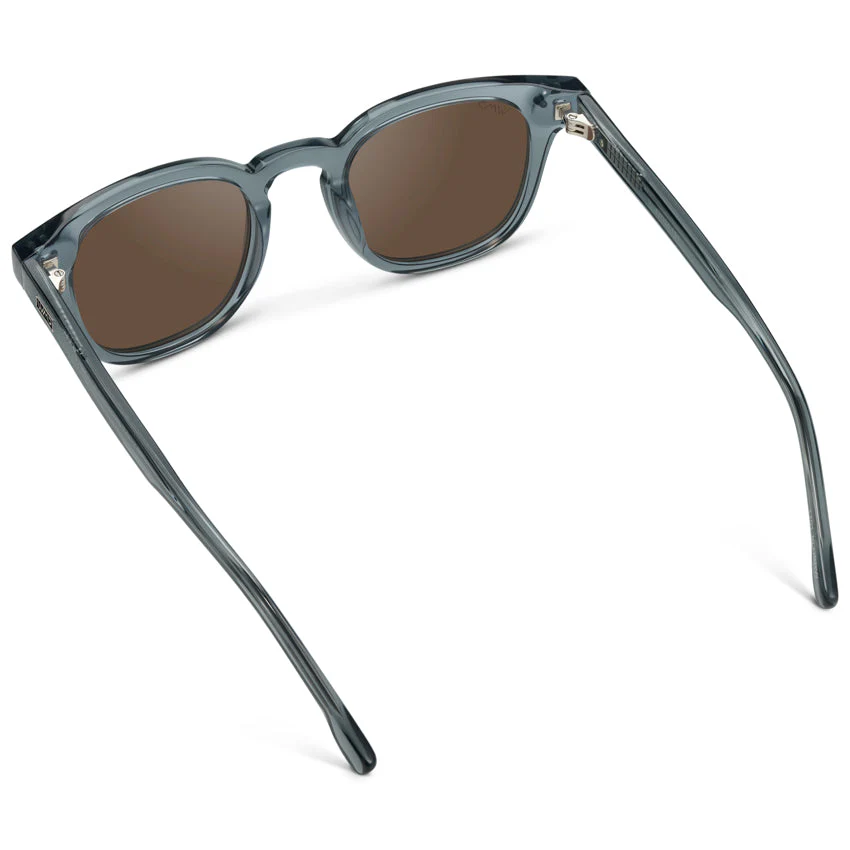 WMP Men's Polarized Square Sunglasses Crystal Blue UV400 - Image 4