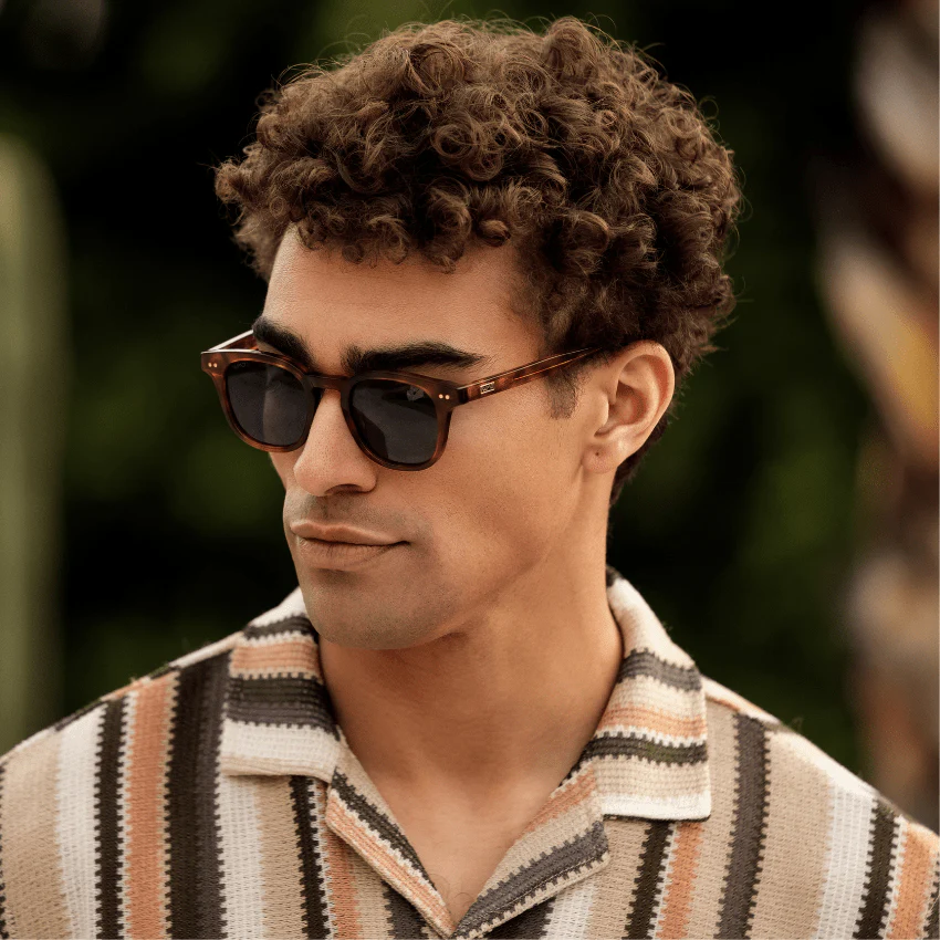 CLARK Mid-Century Polarized Men's Sunglasses in Saddlewood Tortoise by WMP Eyewear - Image 2
