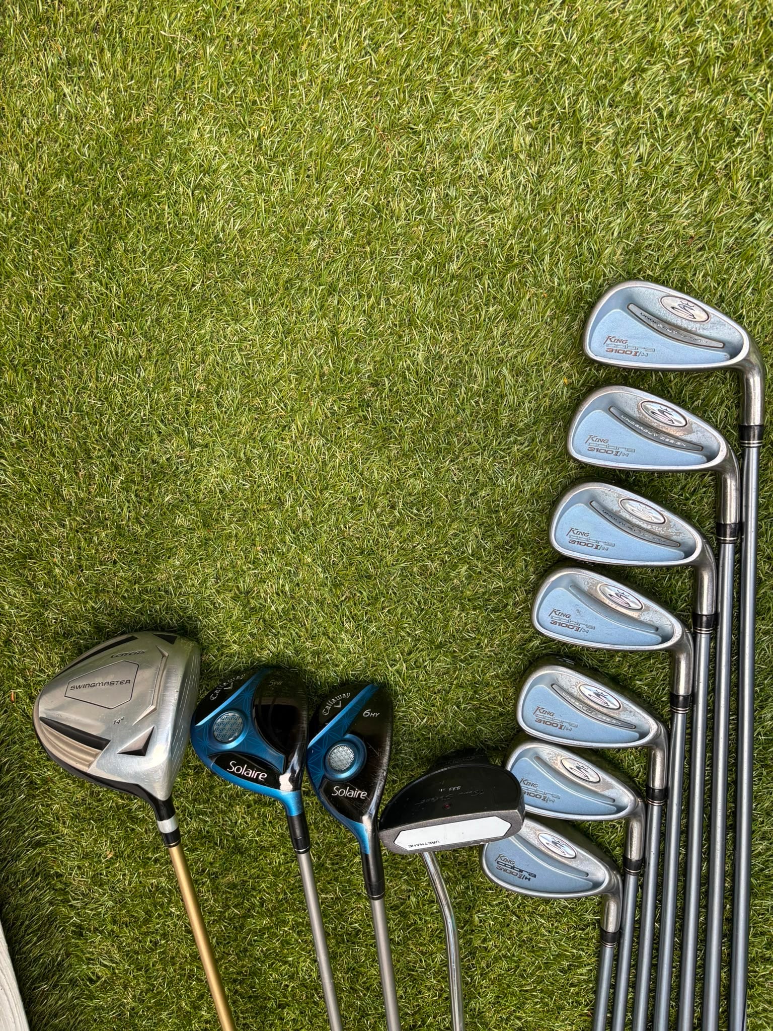 Cobra 3100 I/H Ladies Graphite Irons, Callaway Solaire Woods & RAM Force Cart Bag - Image 21