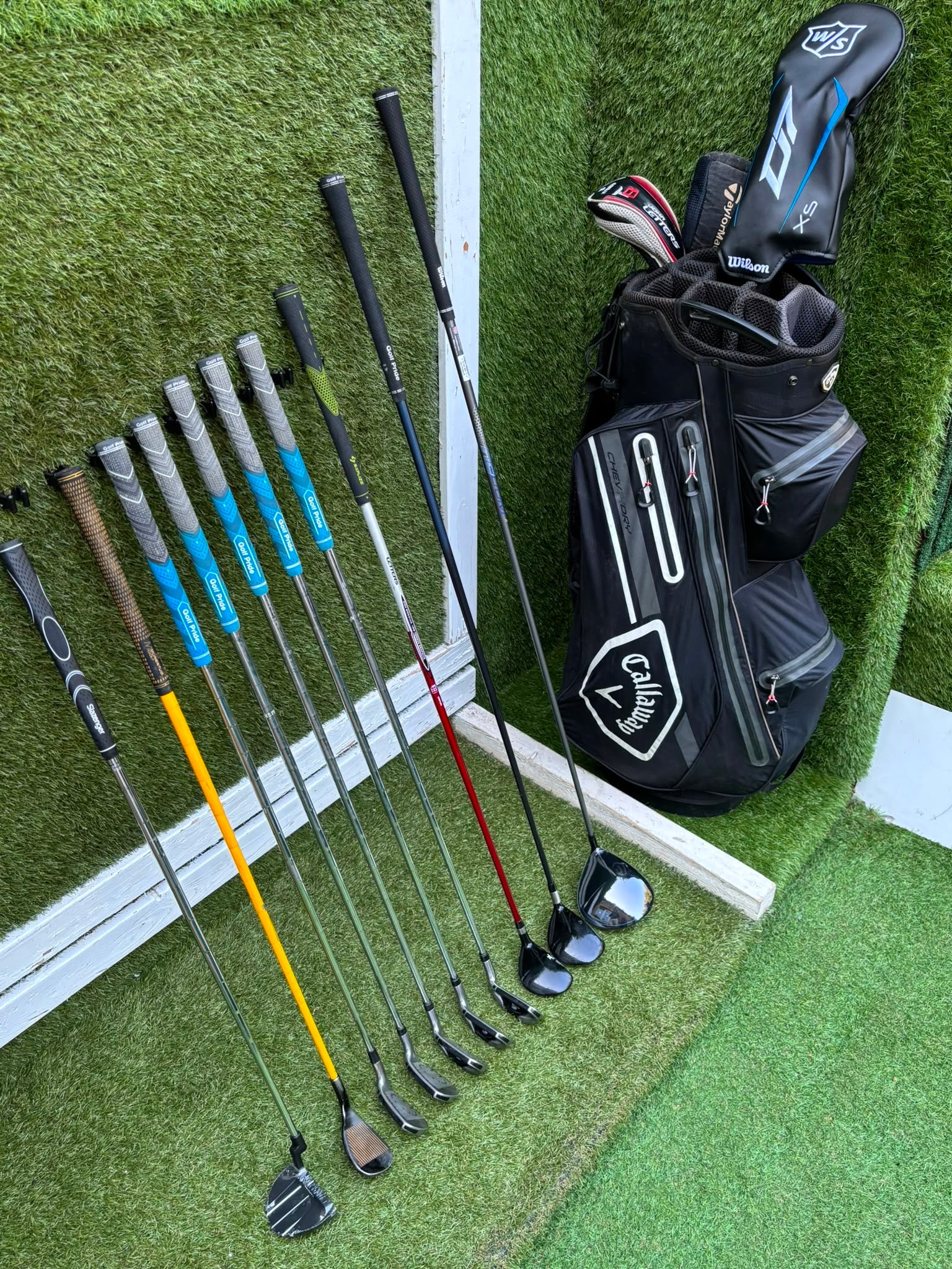 Cobra King S9 Irons, New Wilson Driver, TaylorMade Wood, New V Series Putter & Callaway Dry Waterproof Cart Bag Free P&P - Image 16