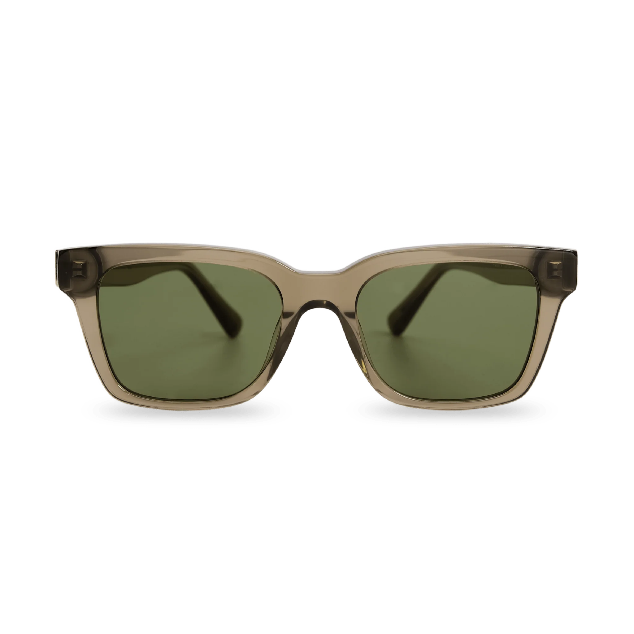 DEAN Rectangular Bottle Green Sunglasses by Messy Weekend