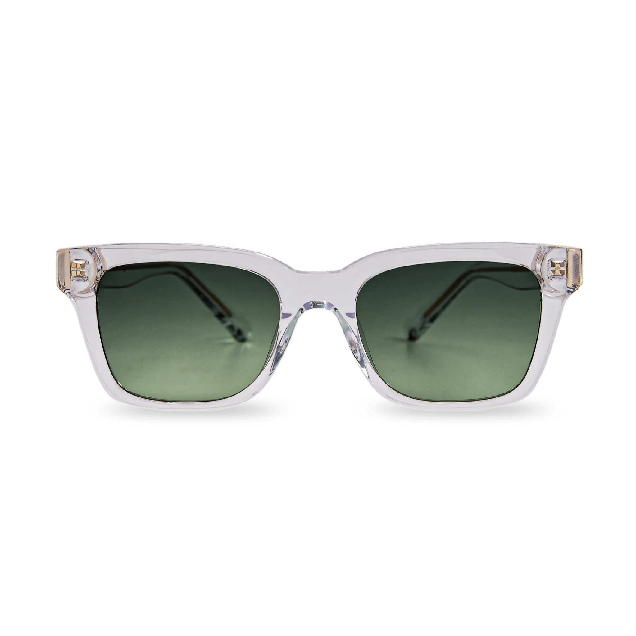 Rectangular Green Acetate Polarized Sunglasses – Messy Weekend