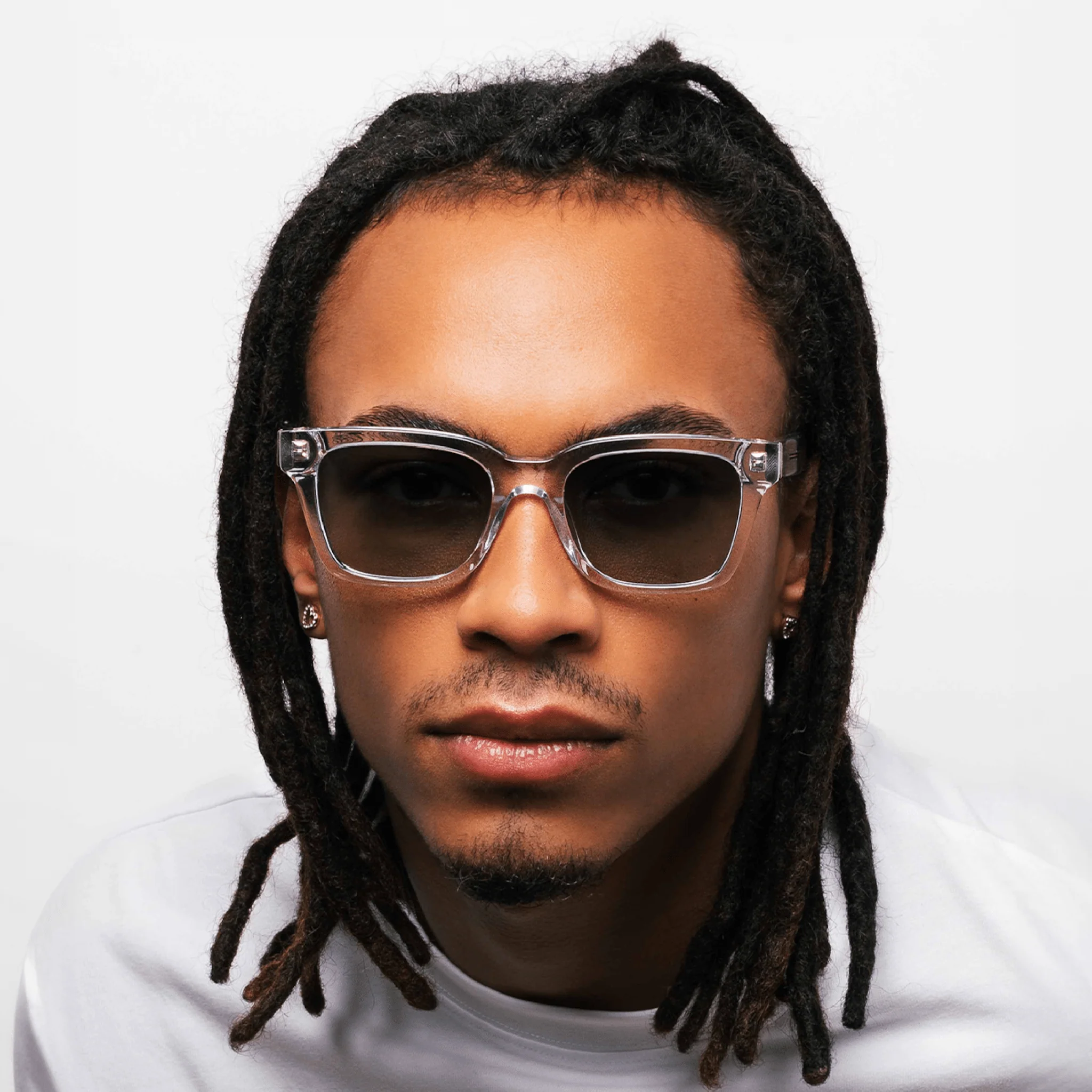 Rectangular Green Acetate Polarized Sunglasses – Messy Weekend - Image 3
