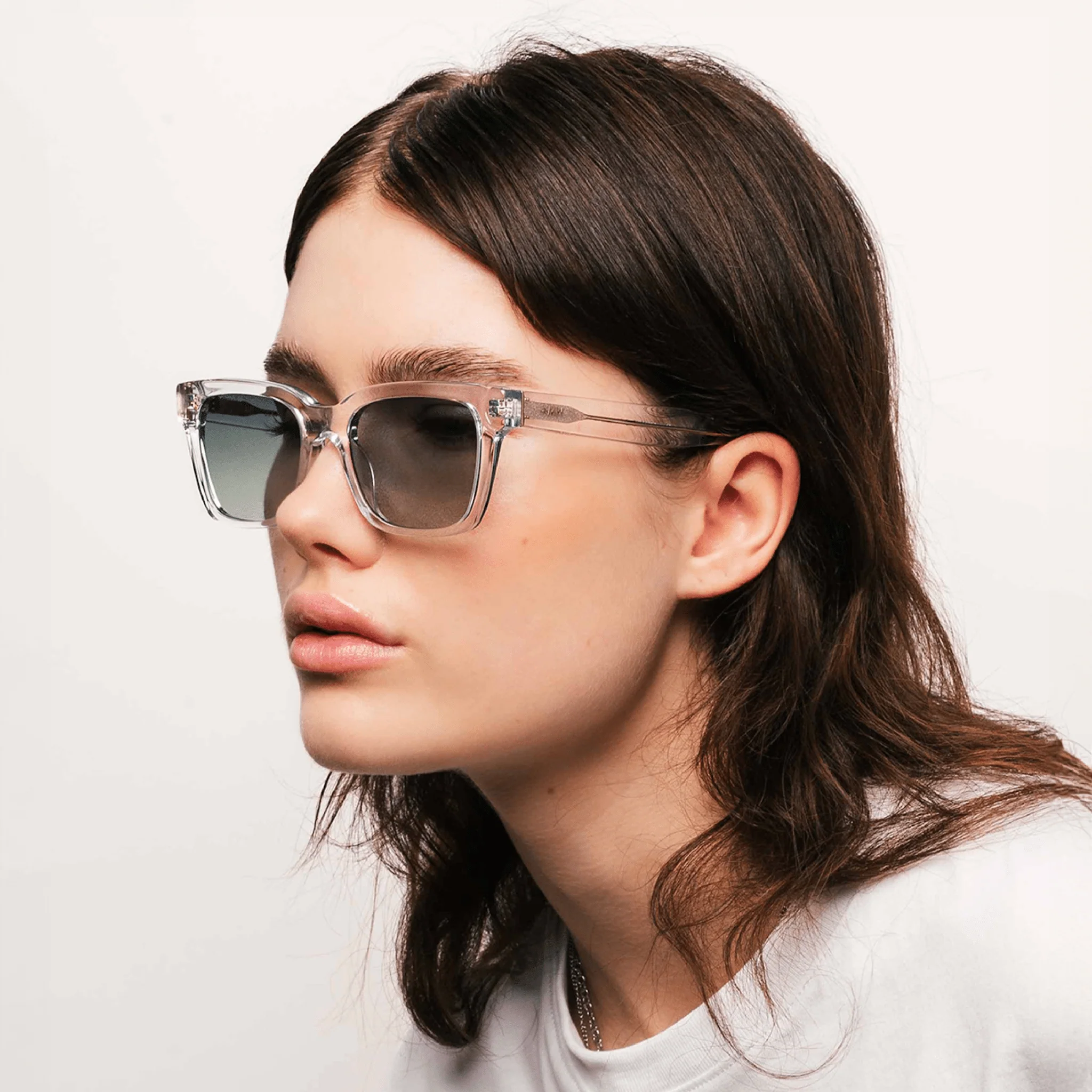 Rectangular Green Acetate Polarized Sunglasses – Messy Weekend - Image 4