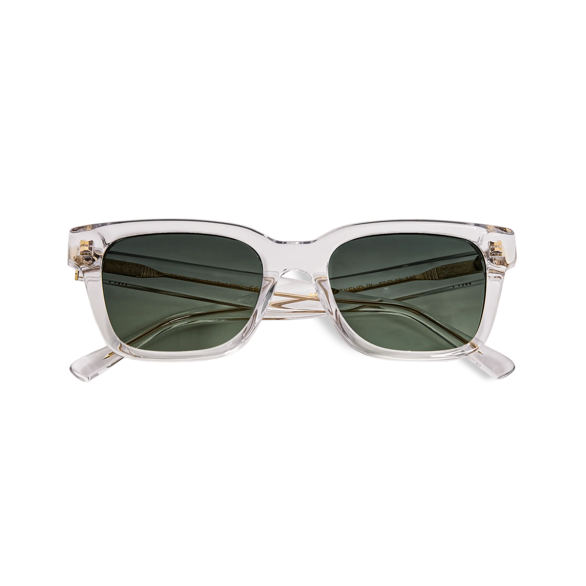 Rectangular Green Acetate Polarized Sunglasses – Messy Weekend - Image 5
