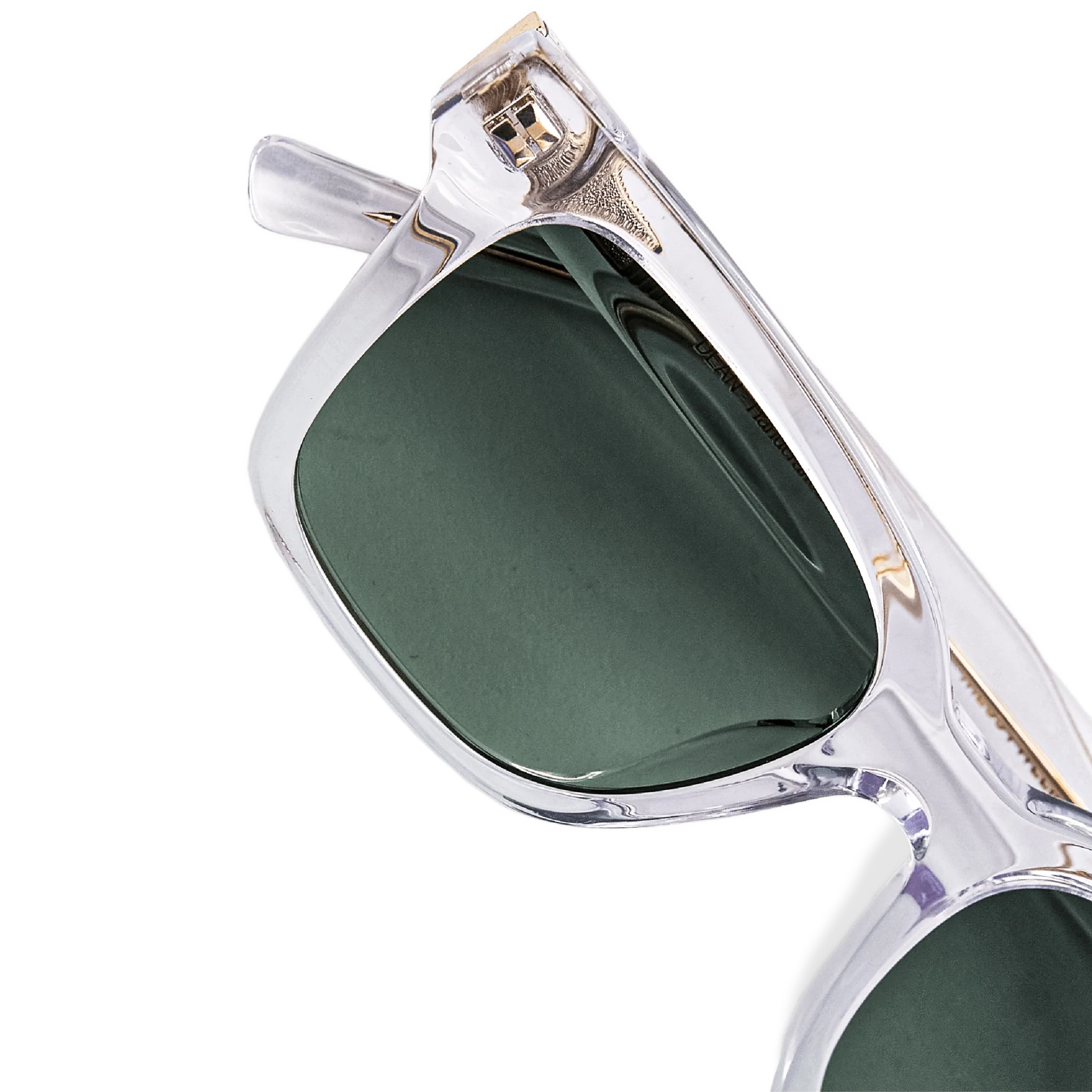 Rectangular Green Acetate Polarized Sunglasses – Messy Weekend - Image 6