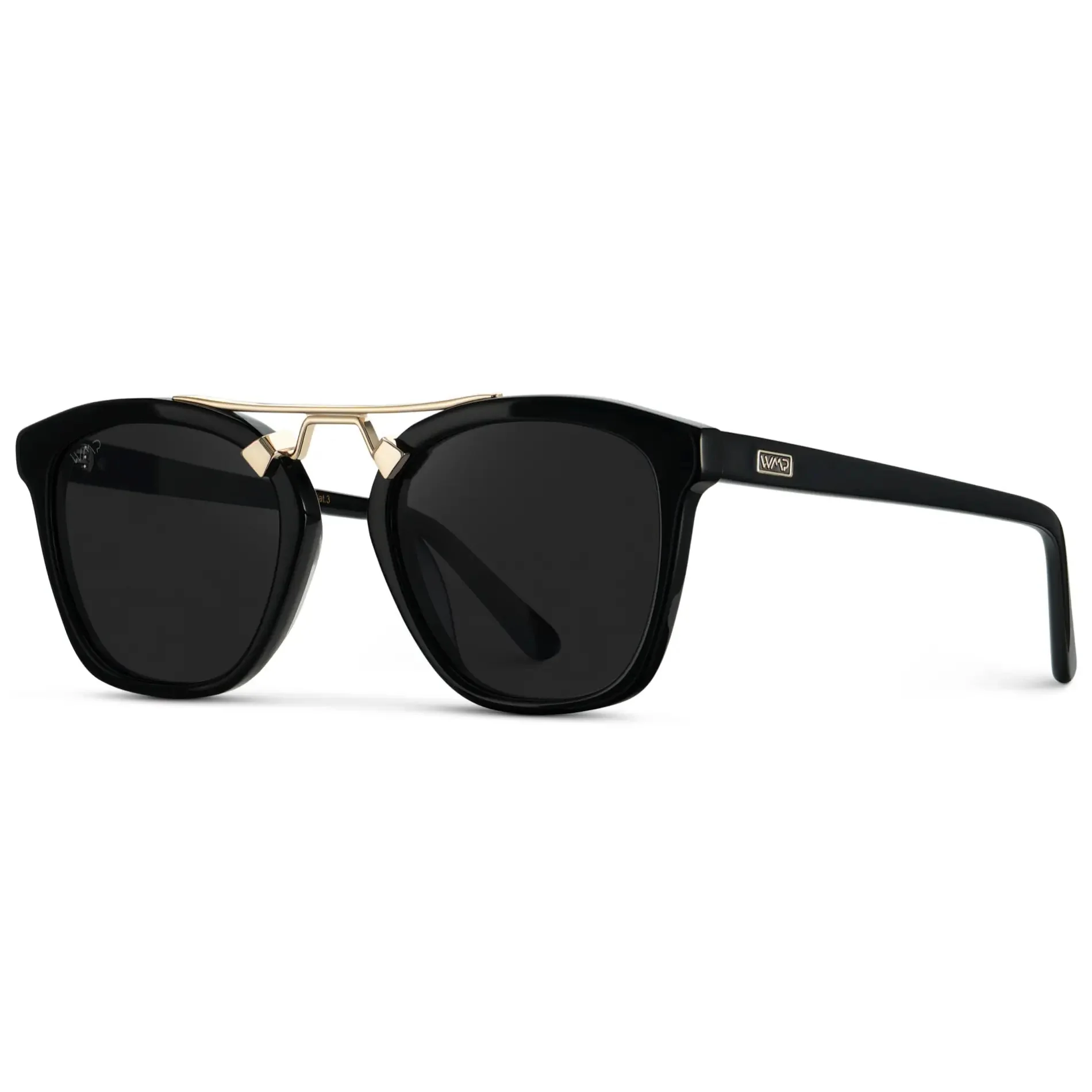 DEMI Oversized Women's Polarised Sunglasses in Black by WMP Eyewear - Image 4