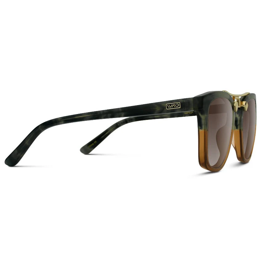 WMP Oversized Square Polarized Sunglasses Gold Bridge UV400 - Image 5