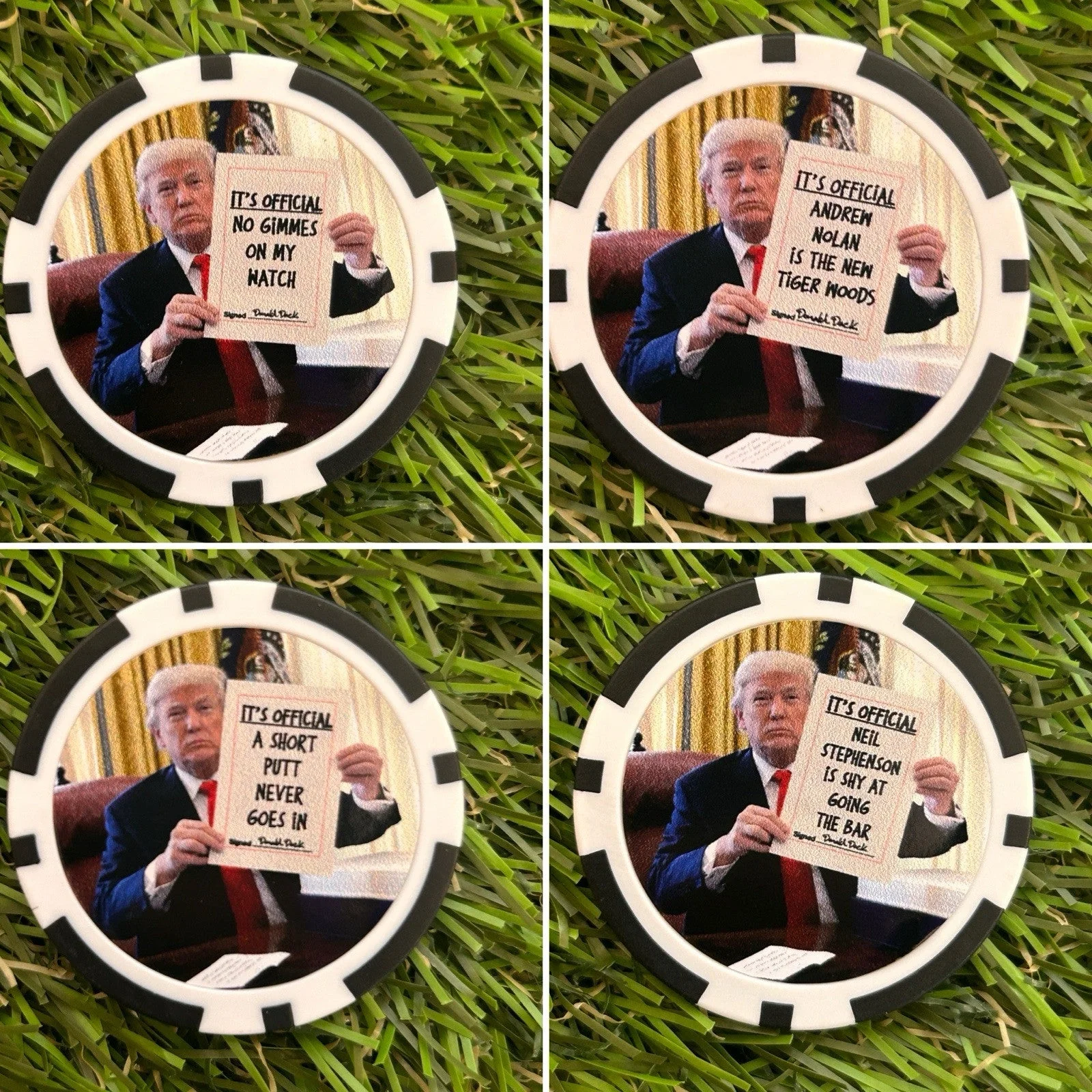 Donald Says .. - Clay Poker Chip - Golf Ball Marker - Funny - - Image 13