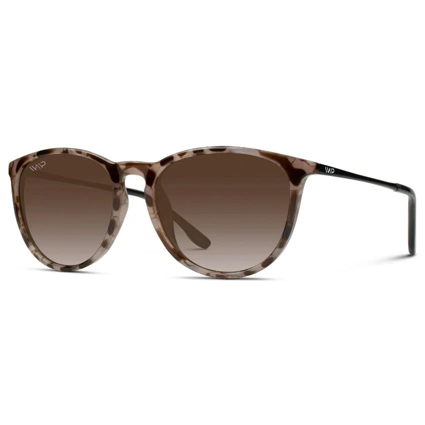 WMP Polarized Blush Pink Tortoise Round Sunglasses UV400 Men - Image 2