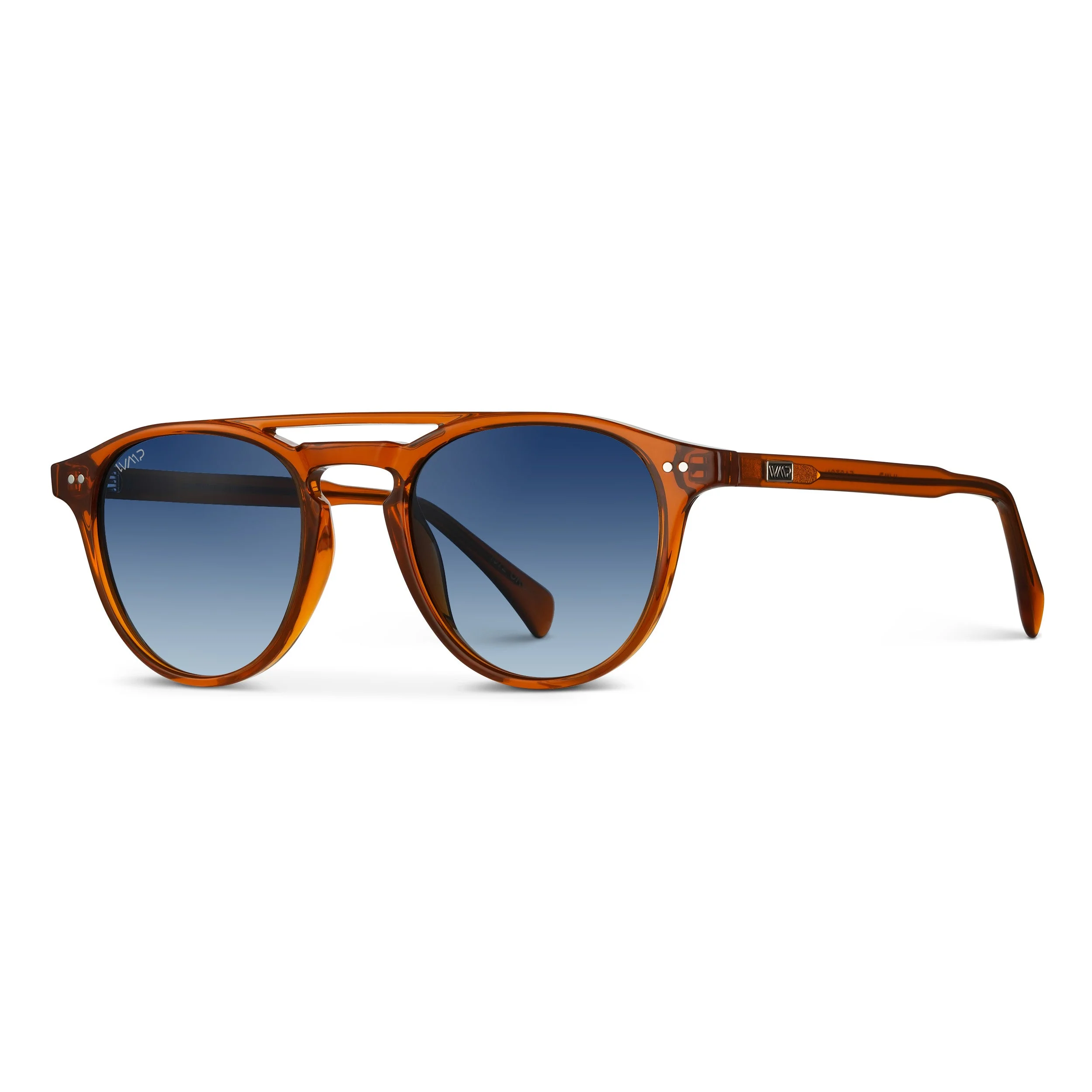 EASTON Men's Round Acetate Polarized Sunglasses Desert Orange WMP - Image 2