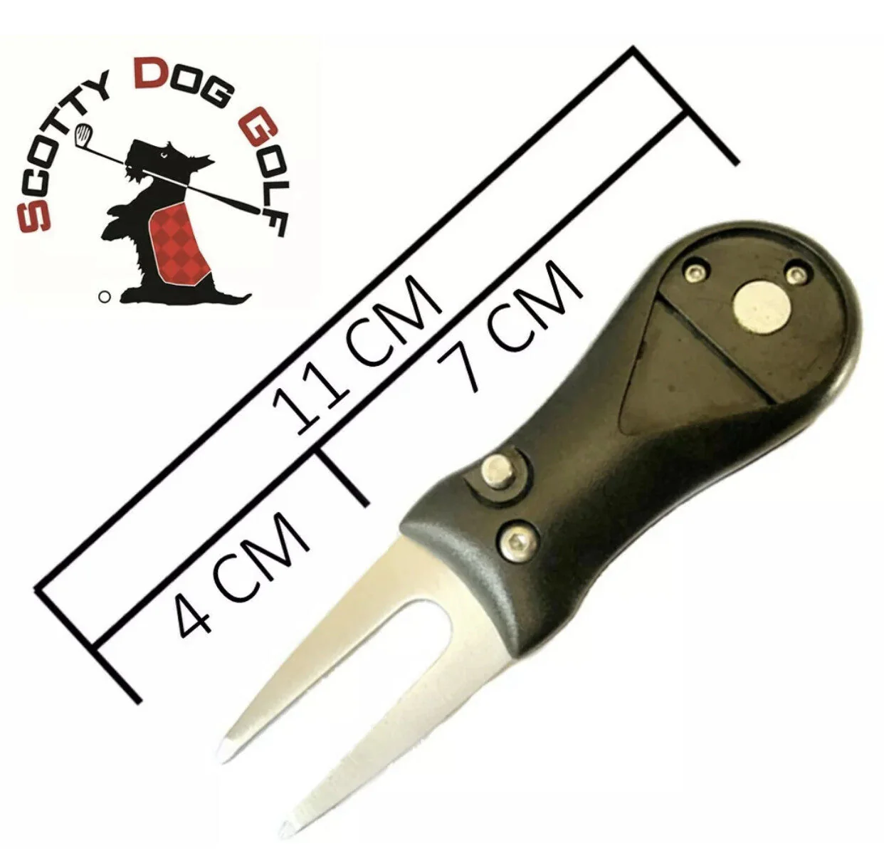 Magnetic Golf Hat Clip Set with Pitchfork, 3 Ball Markers, Poker Chip - Image 3