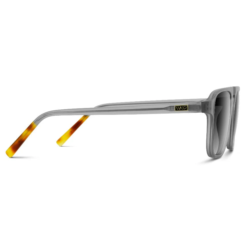 WMP Square Aviator Polarized Sunglasses – Moonrock Grey Acetate - Image 2