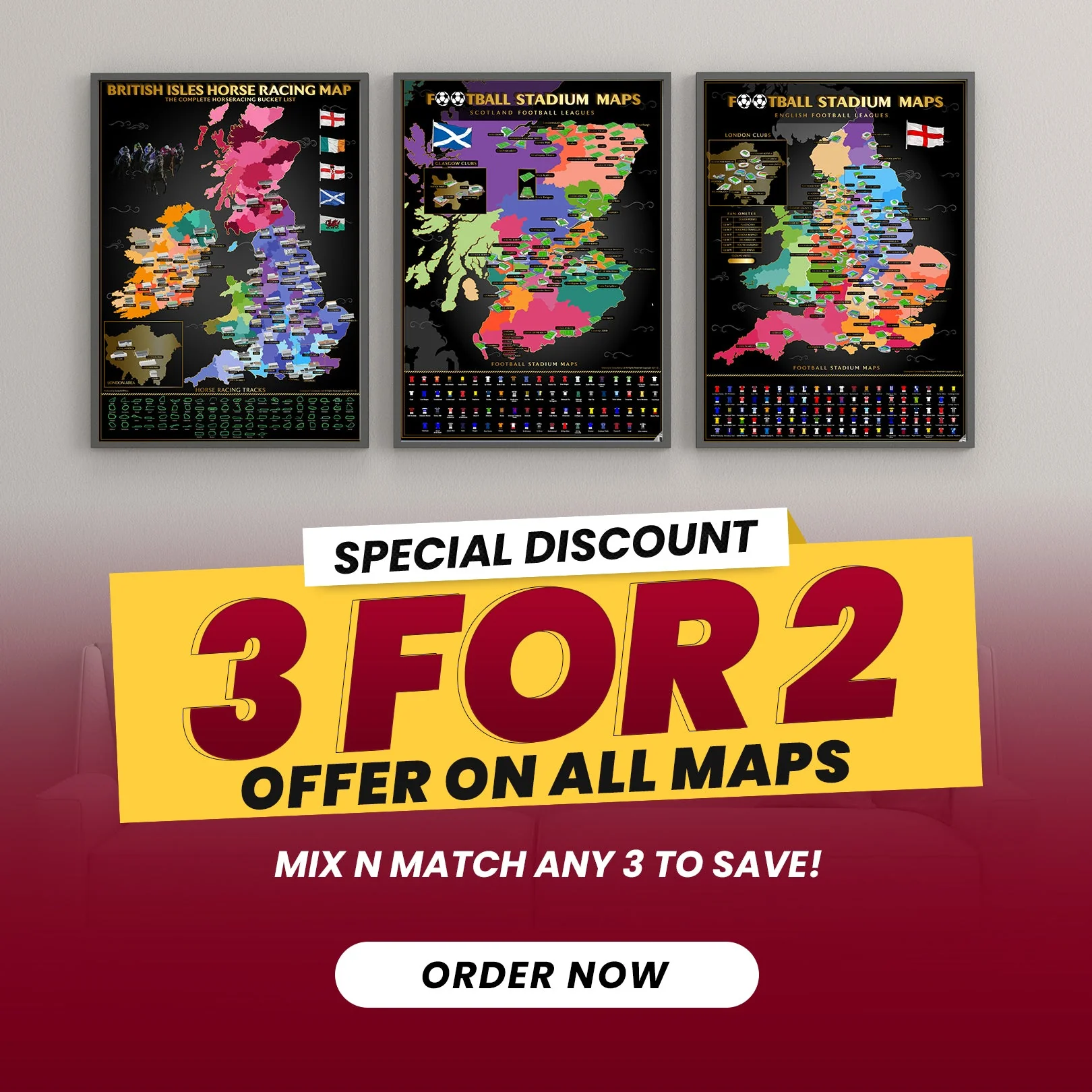 English Rugby Stadium Scratch-Off Map – A1, 100+ Teams - Image 7