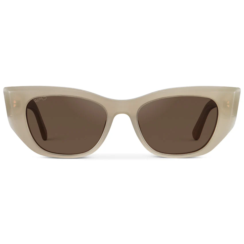 EVELYN Cat-Eye Acetate Polarized Sunglasses Pearl Beige – WMP Eyewear