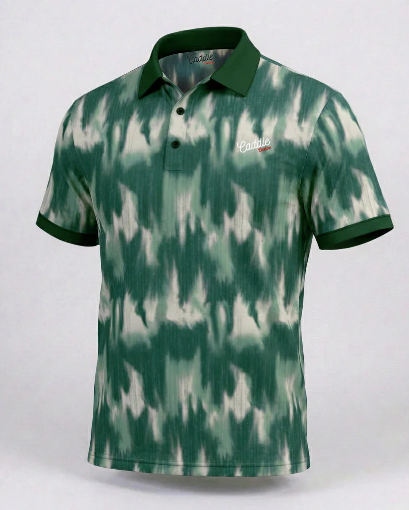 Men's Camo Golf Polo – 4-Way Stretch, Moisture Wicking