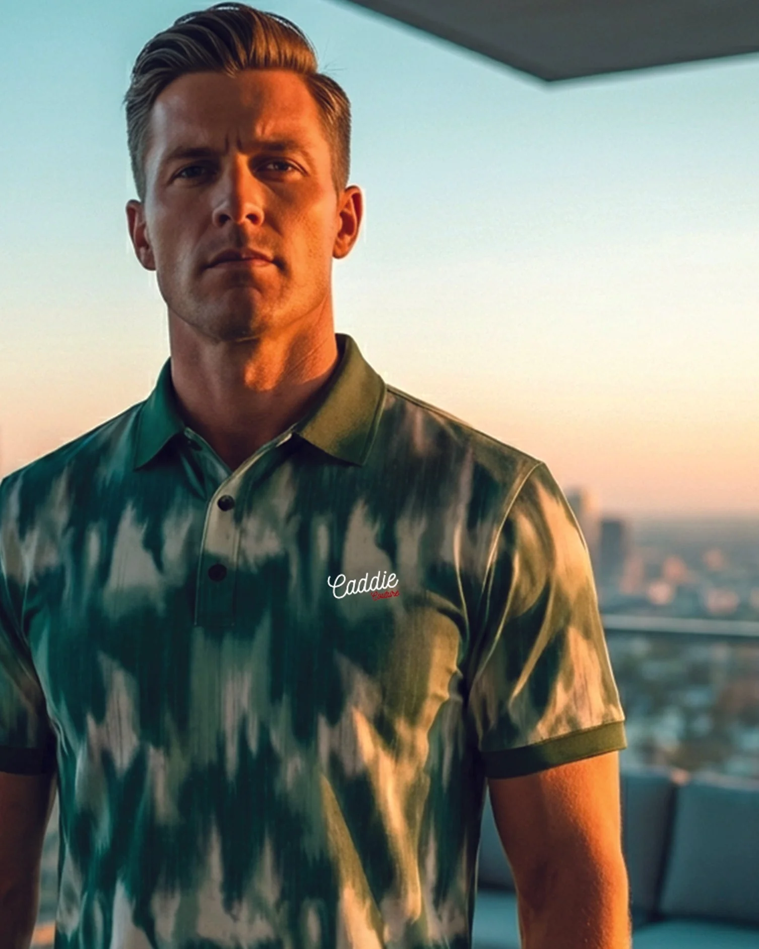 Men's Camo Golf Polo – 4-Way Stretch, Moisture Wicking - Image 5
