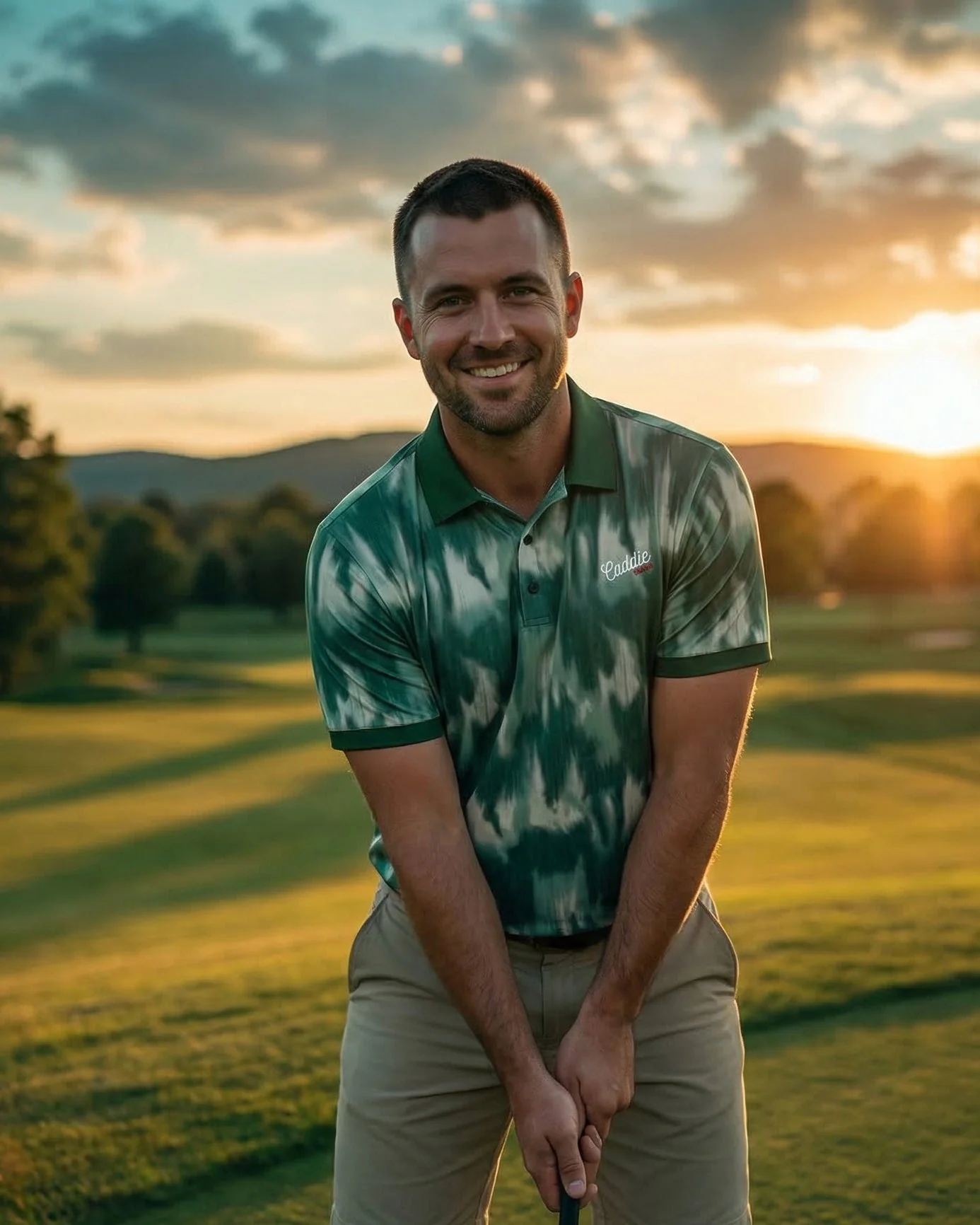 Men's Camo Golf Polo – 4-Way Stretch, Moisture Wicking - Image 6
