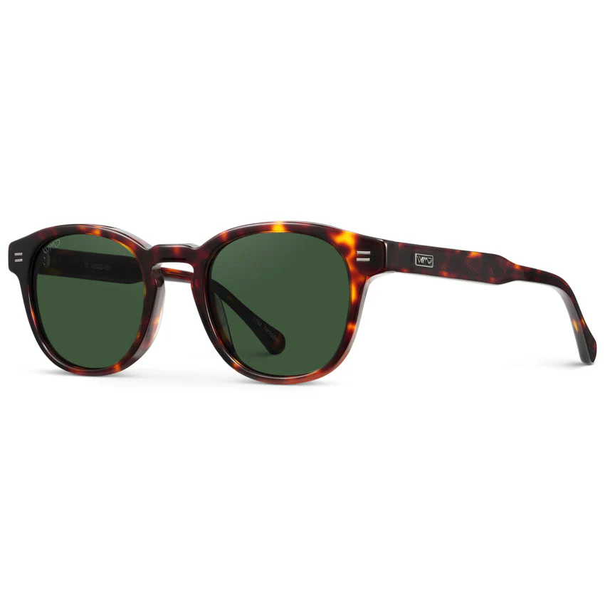 Amber Tortoise Polarized Sunglasses Unisex Mid-Century UVA/UVB WMP - Image 4
