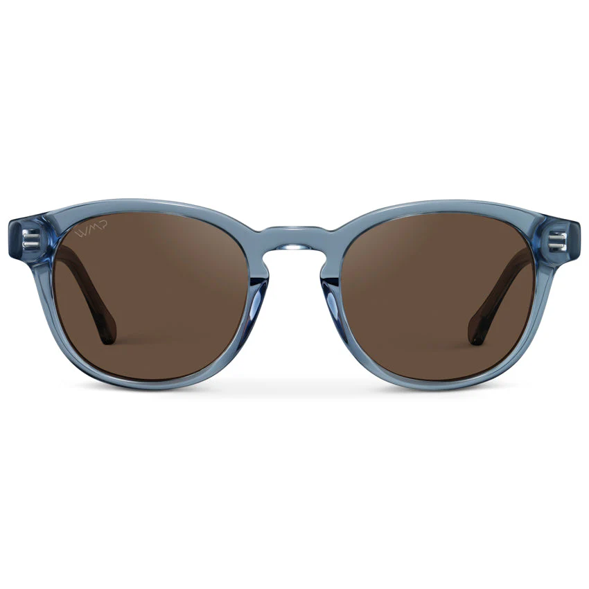 WMP FELIX Unisex Polarized Denim Blue Sunglasses 100% UV