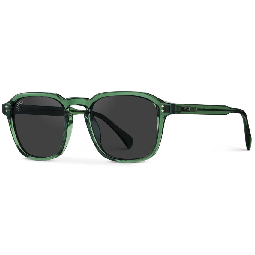 WMP Retro Emerald Green Polarized Square Sunglasses Acetate - Image 4