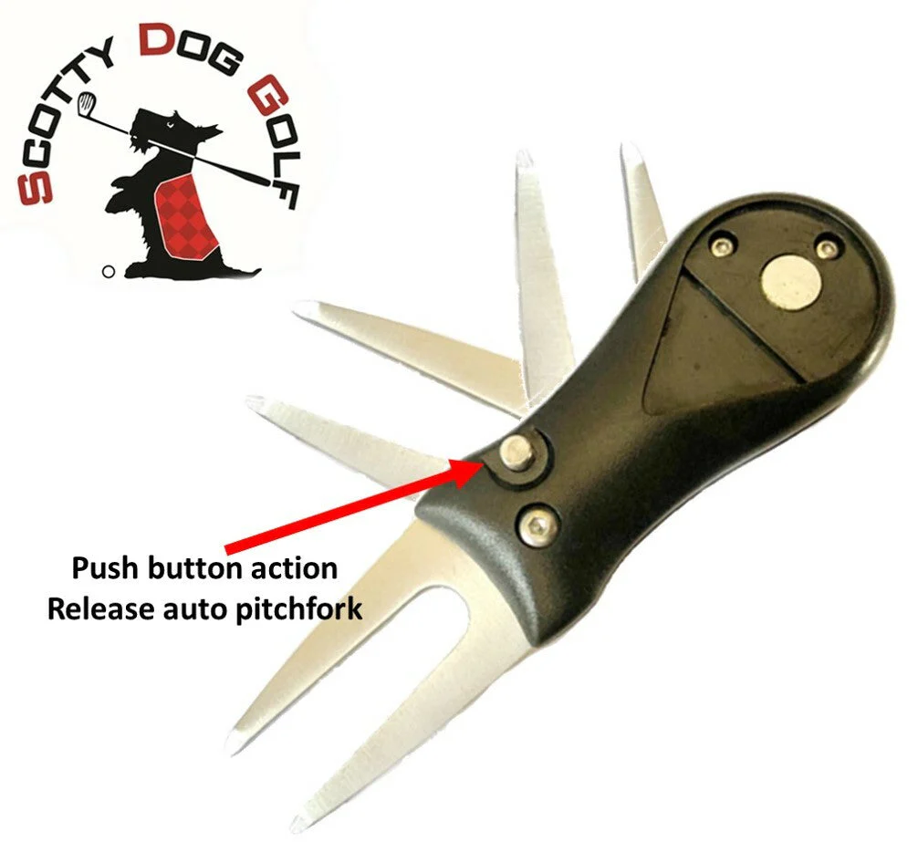 Magnetic Golf Pitchfork with 3 Welsh Flag Ball Markers & Poker Chip - Image 5
