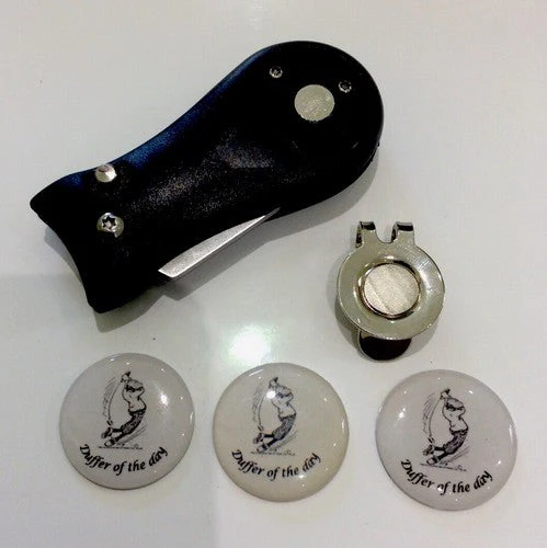 Switchblade Golf Divot Tool Set with Magnetic Hat Clip - Image 2