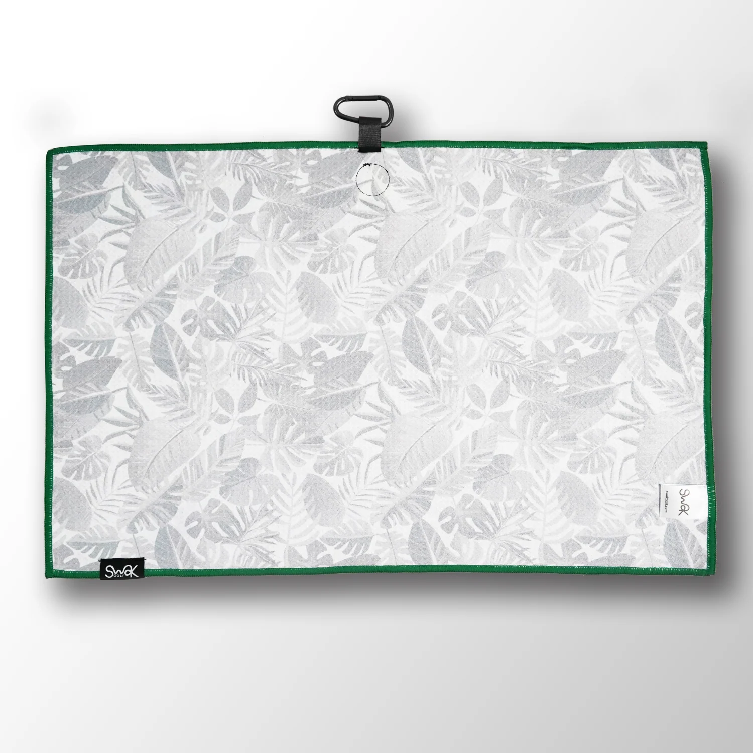 Green Leaves Magnetic Microfibre Golf Towel 40x60cm - Image 5