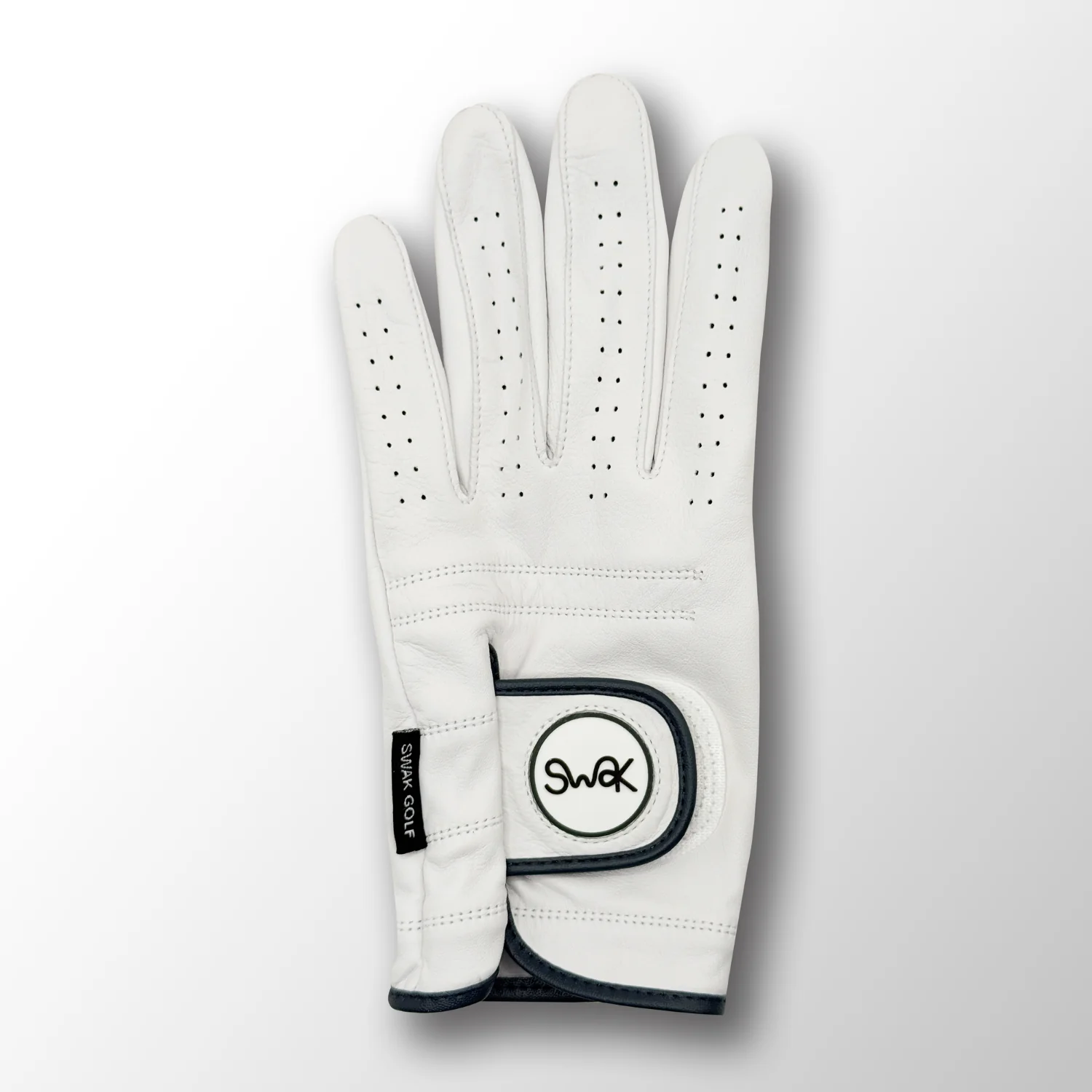 SWAK Grey Cabretta Leather Golf Glove Unisex Breathable - Image 6