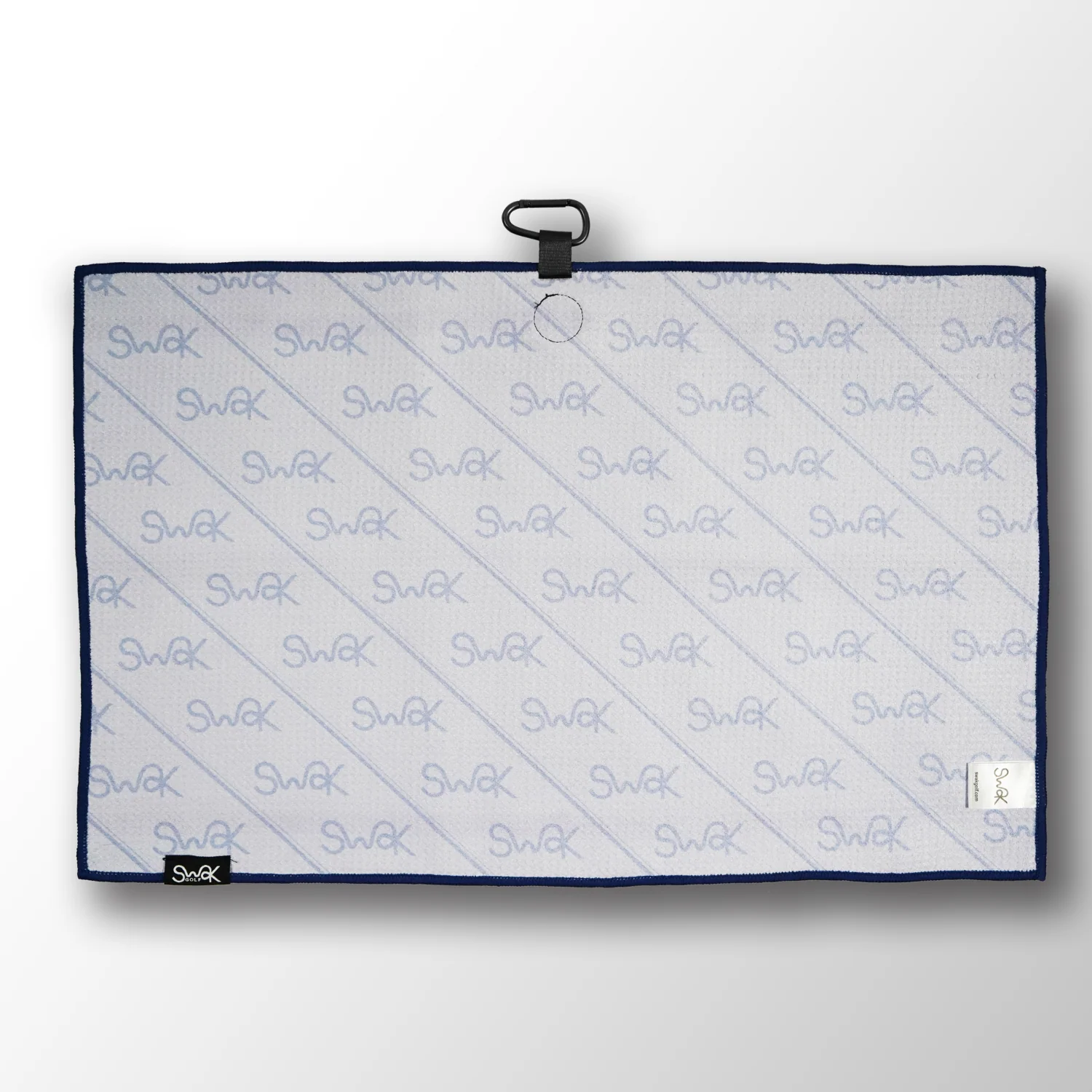 Magnetic Microfibre Golf Towel – Grey Waffle 40x60cm - Image 5