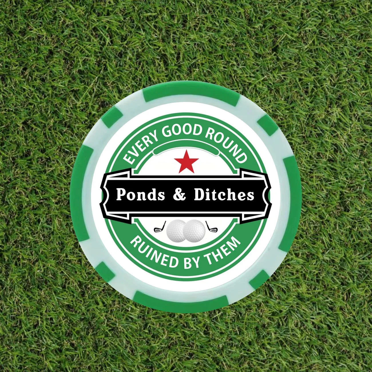 Heineken Themed Funny Golf Poker Chips - Image 5