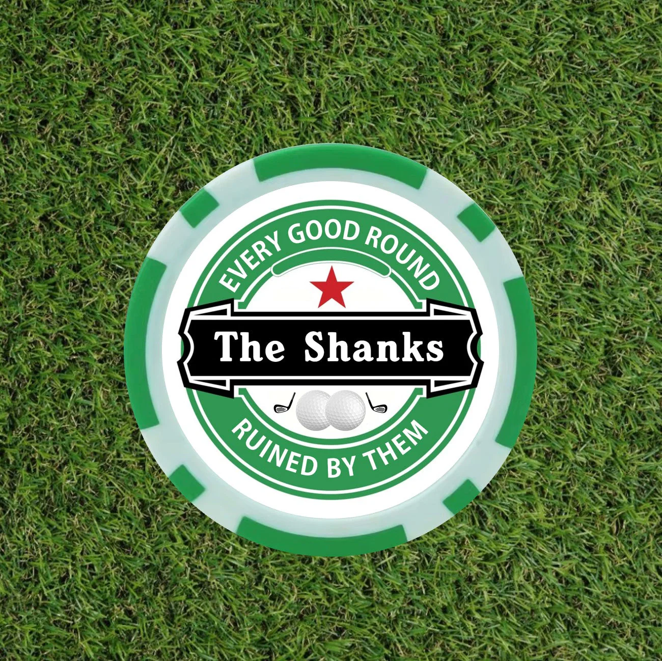 Heineken Themed Funny Golf Poker Chips - Image 8