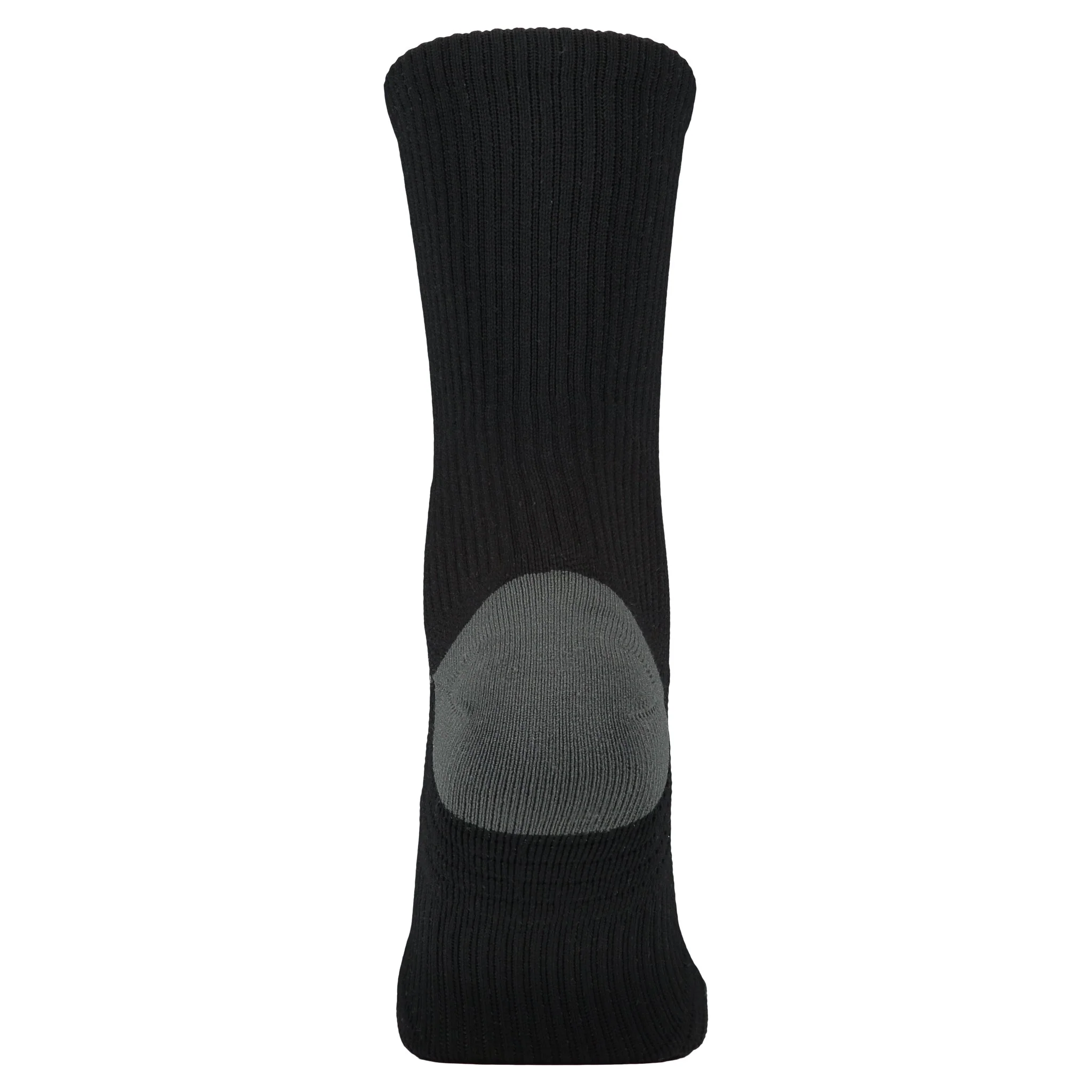 Men's 10 Inch Crew Socks with Arch Support, Black - Image 5