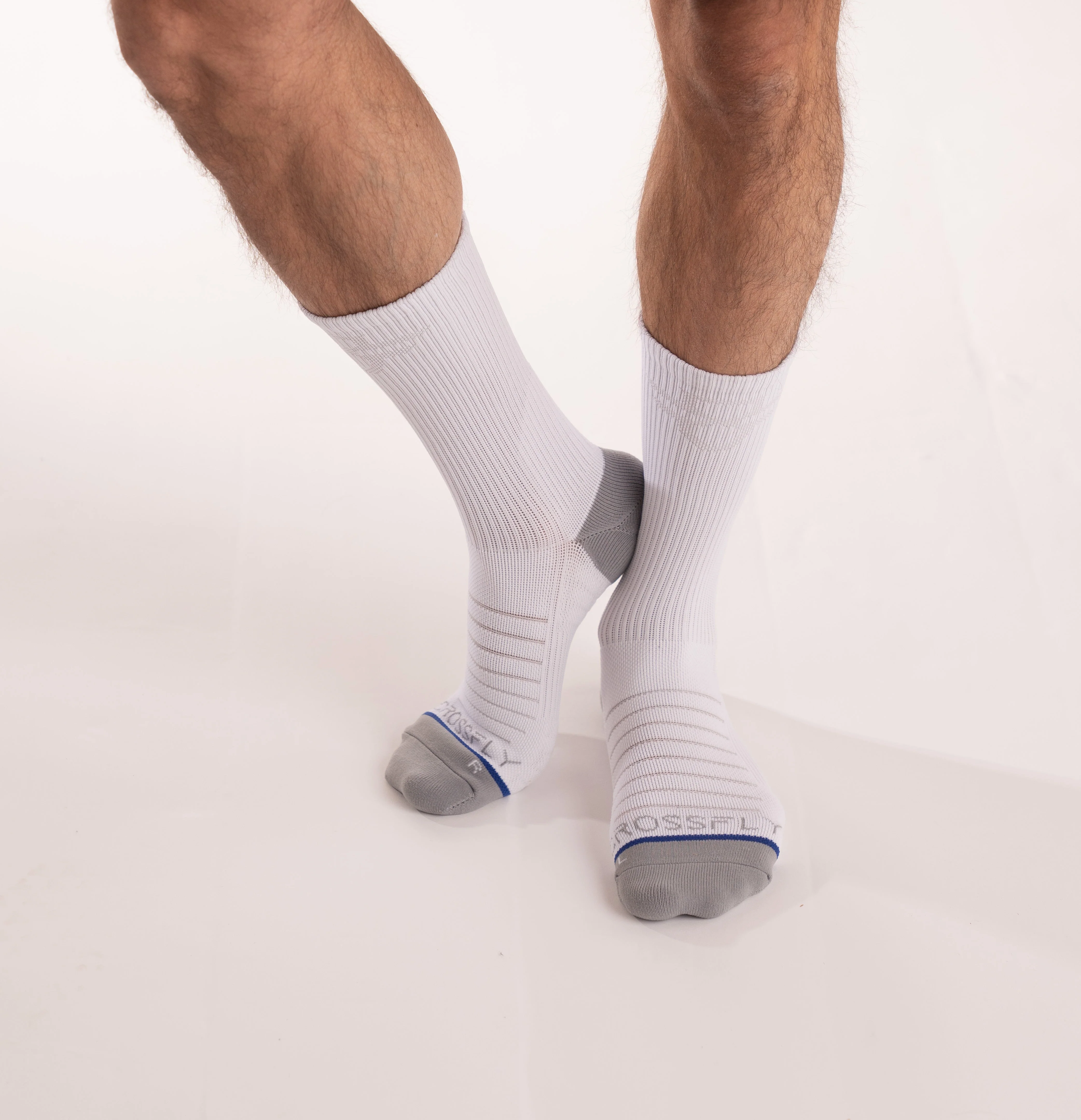 Men's 10" Crew Running Socks – Cushioned, Arch Support, Moisture-Wicking - Image 4
