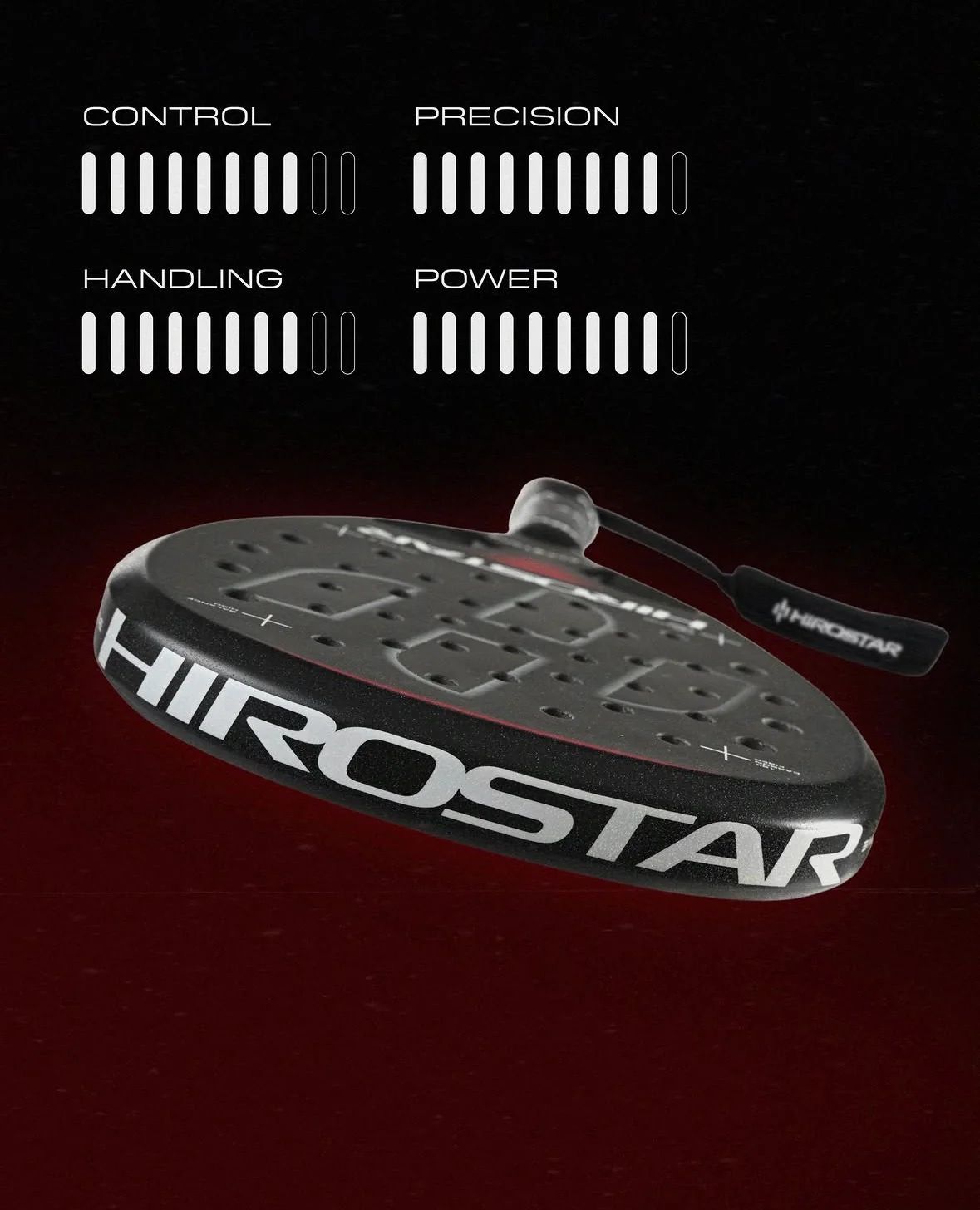Hirostar Blackstone 18K Carbon Fiber Padel Racket EVA Core - Image 3