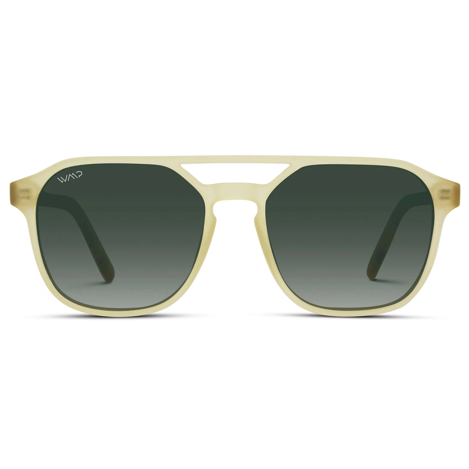 HUNTER Men's Double Bridge Aviator Sunglasses Tortoise Champagne by WMP Eyewear