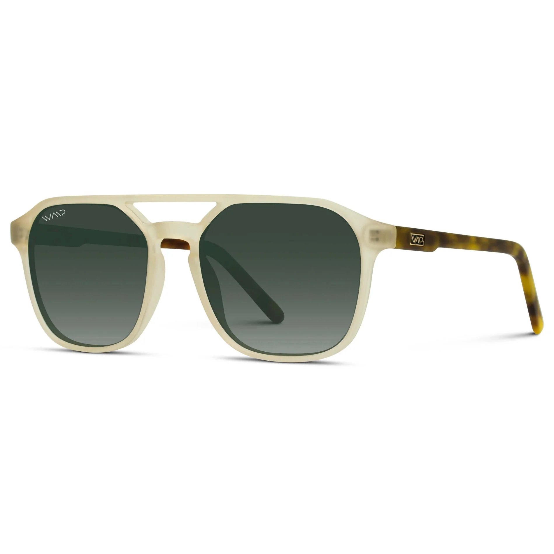 HUNTER Men's Double Bridge Aviator Sunglasses Tortoise Champagne by WMP Eyewear - Image 4