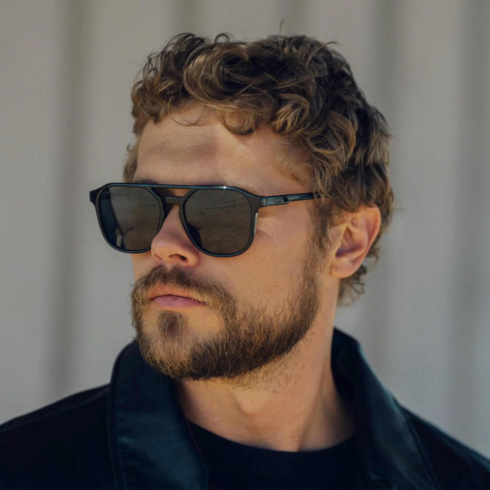 HUNTER Men's Triple Black Aviator Sunglasses | WMP Eyewear