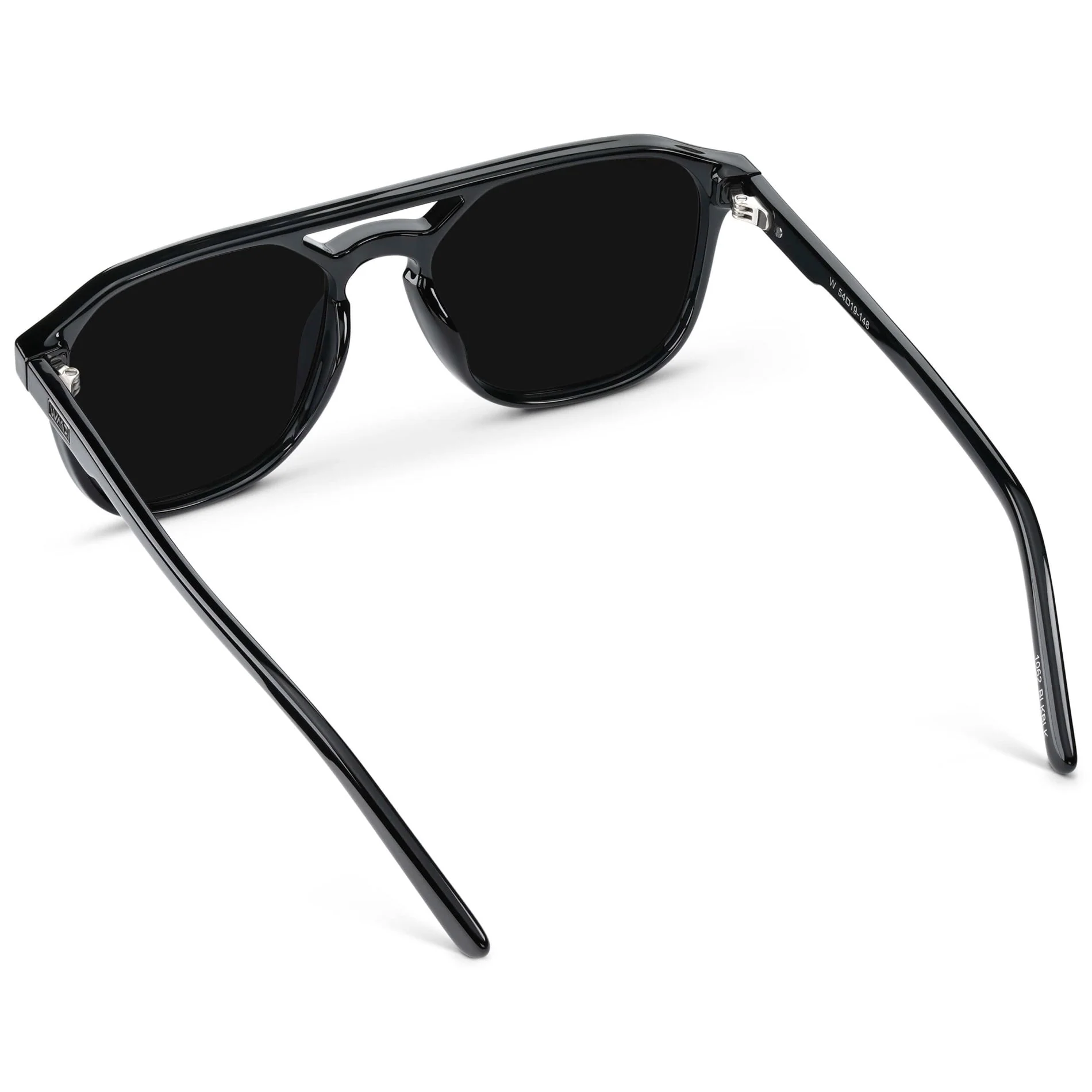 HUNTER Men's Triple Black Aviator Sunglasses | WMP Eyewear - Image 5
