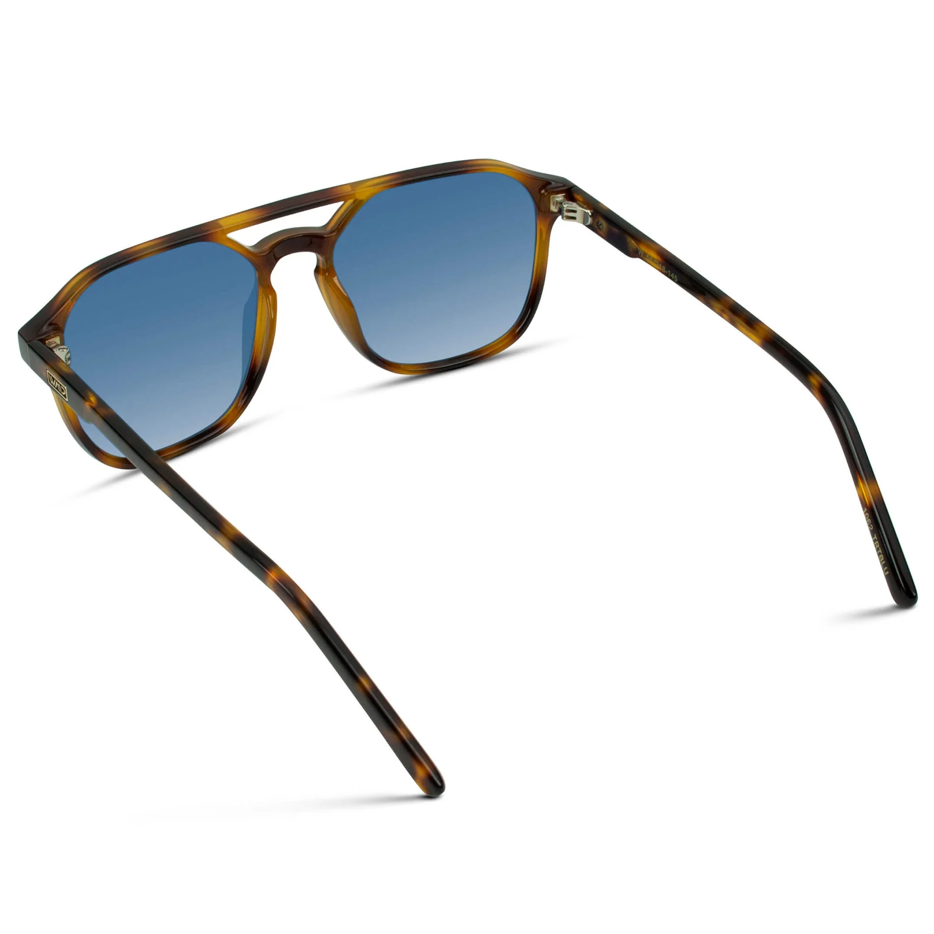 HUNTER Double Bridge Aviator Sunglasses Whiskey Brown Tortoise – WMP Eyewear - Image 5