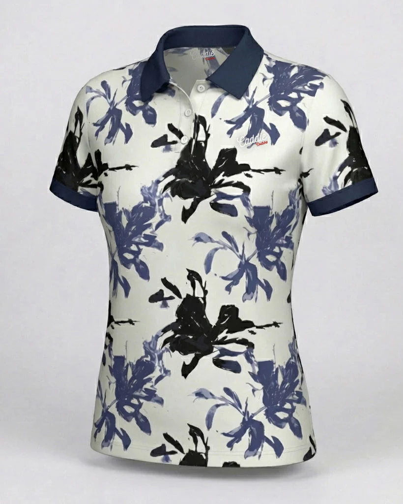 Women's Indigo Artistic Performance Golf Polo Shirt