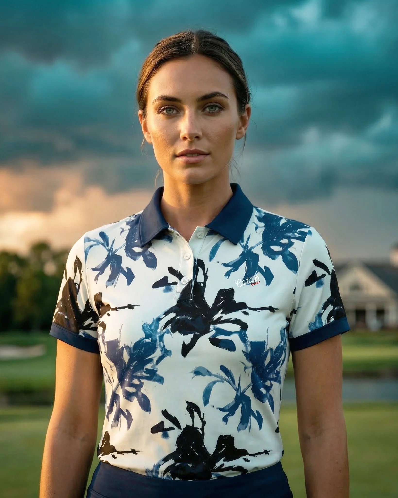 Women's Indigo Artistic Performance Golf Polo Shirt - Image 8