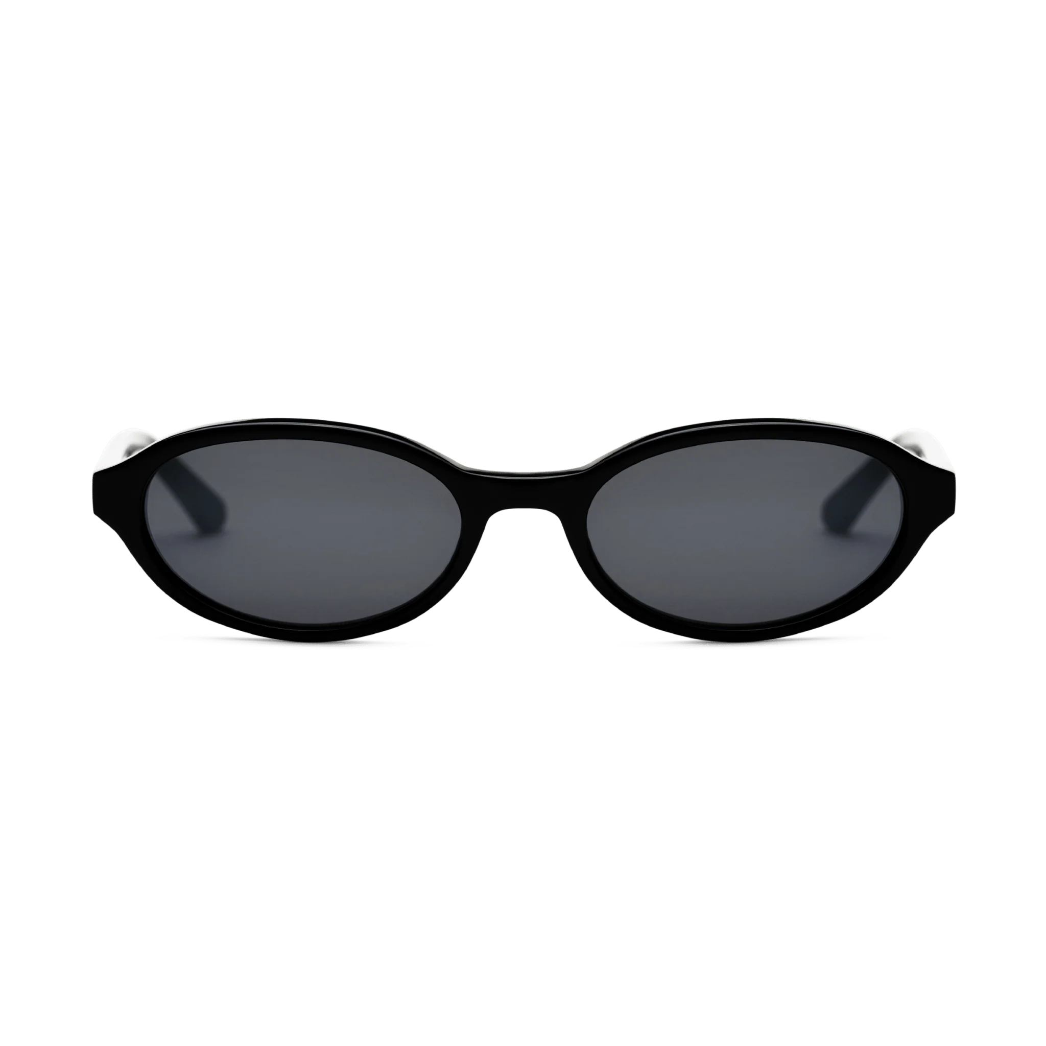 IVY Black Oval Sunglasses by Messy Weekend