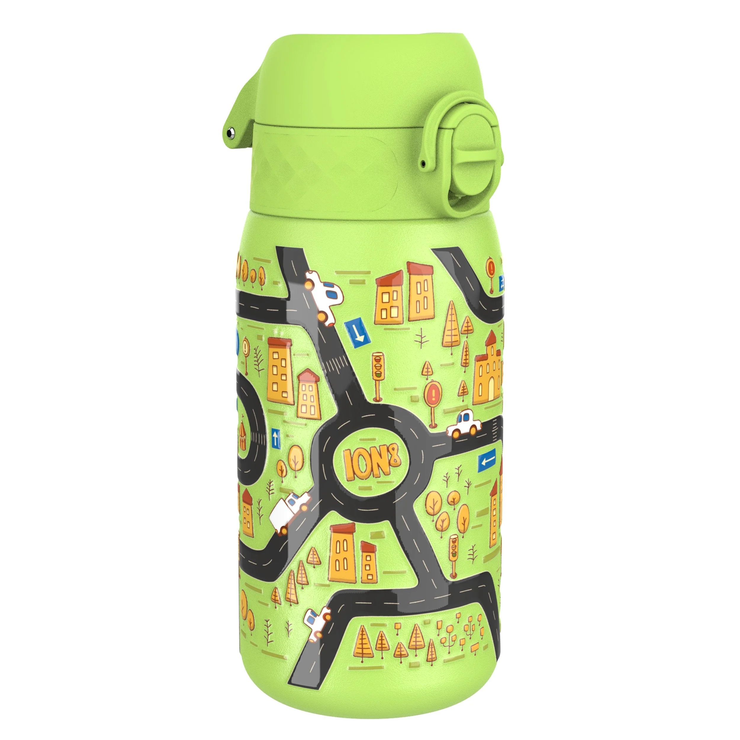 Leak Proof Water Bottle, Stainless Steel, Cars, 400ml (13oz)