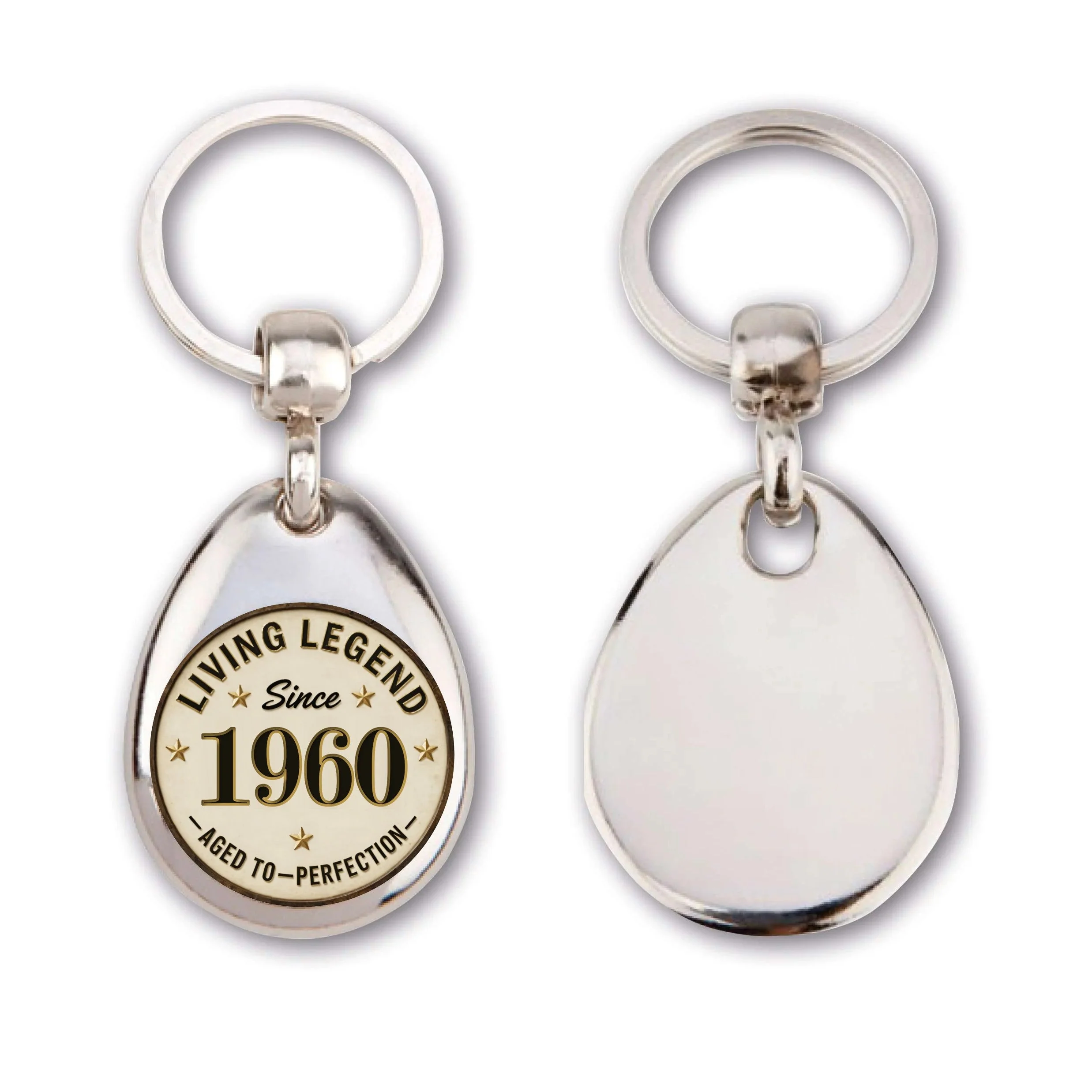 Living Legend Since [YEAR OF BIRTH] Aged to Perfection Key Ring - Image 15