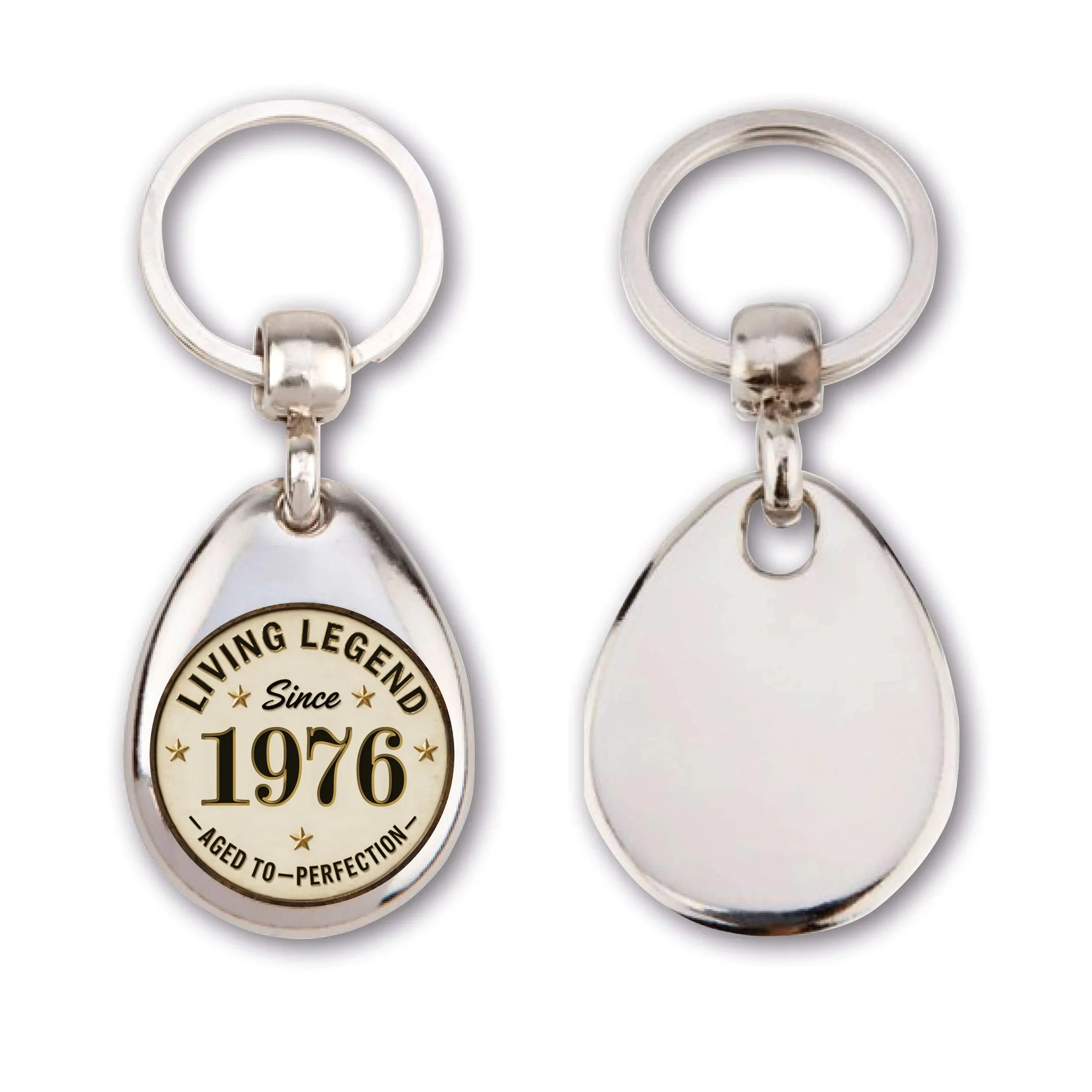 Living Legend Since [YEAR OF BIRTH] Aged to Perfection Key Ring - Image 31
