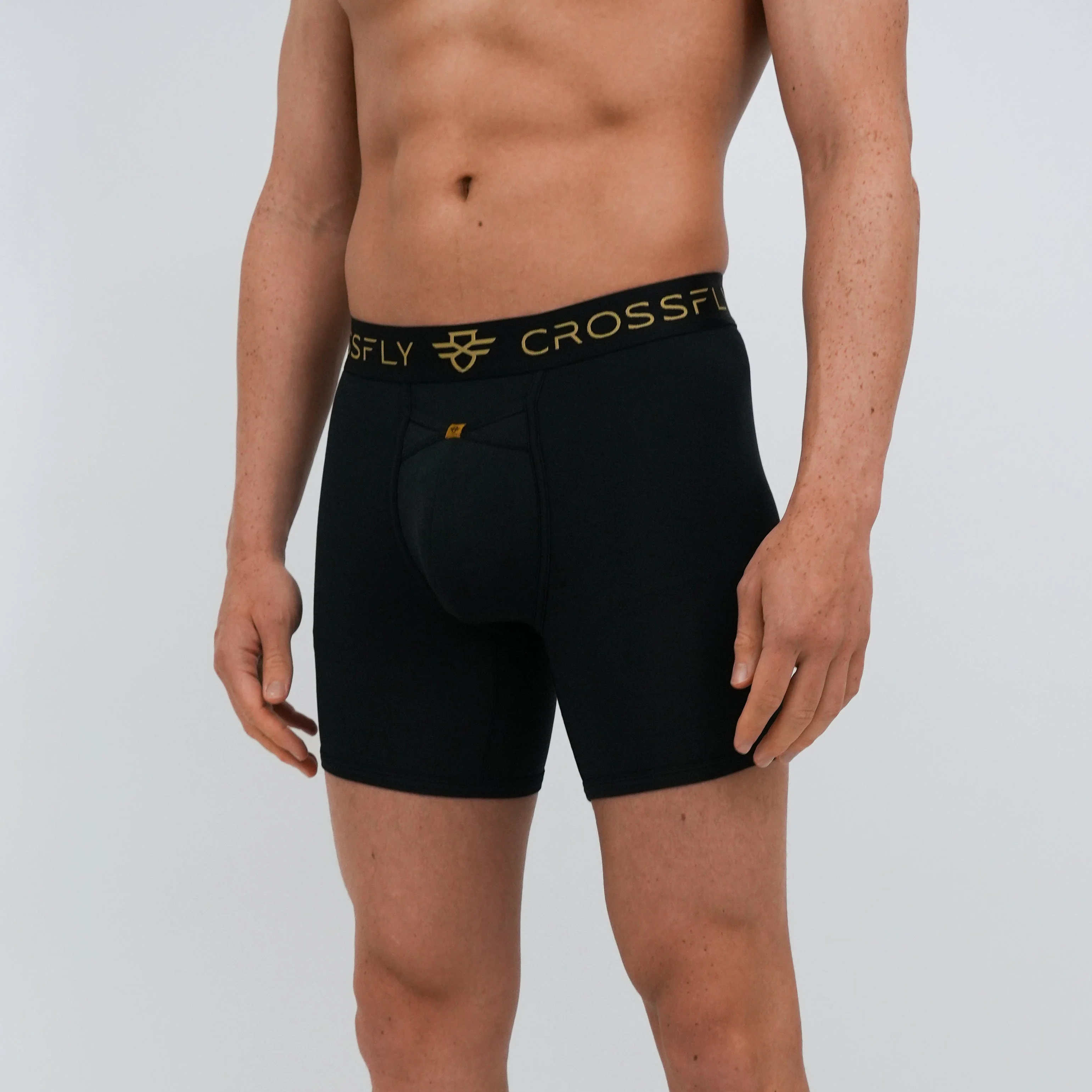 Lux Men's 7" Boxers - Black/Gold - Image 2