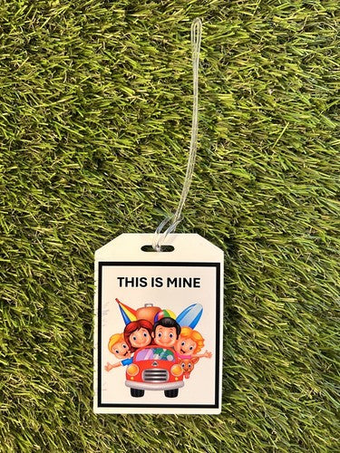 Custom Acrylic Luggage Tag with Name & Address ID Personalised - Image 9