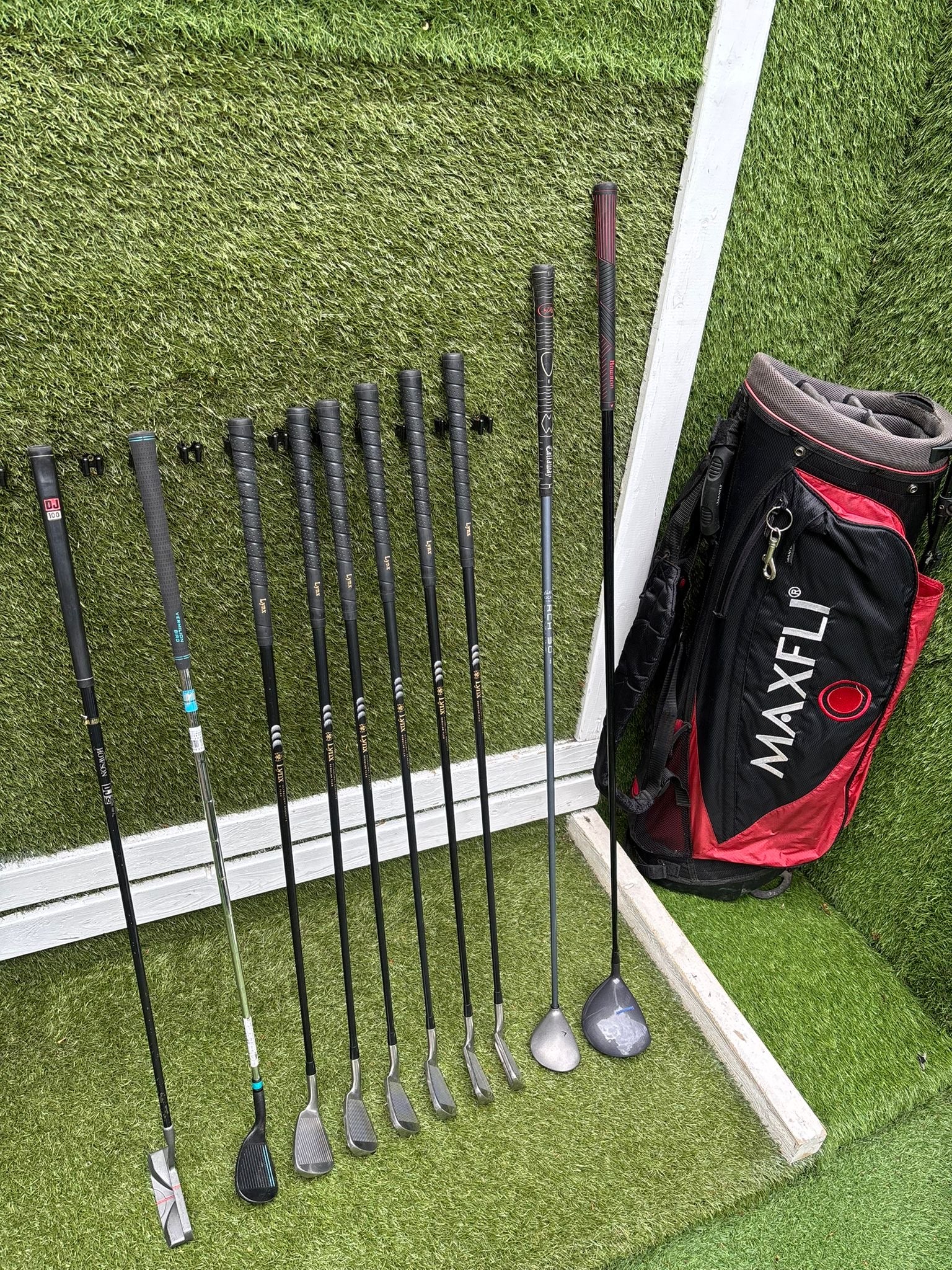 Lynx Oversize Irons + Callaway Big Bertha Heavenwood + Maxfli Stand Bag Full Set - Image 3